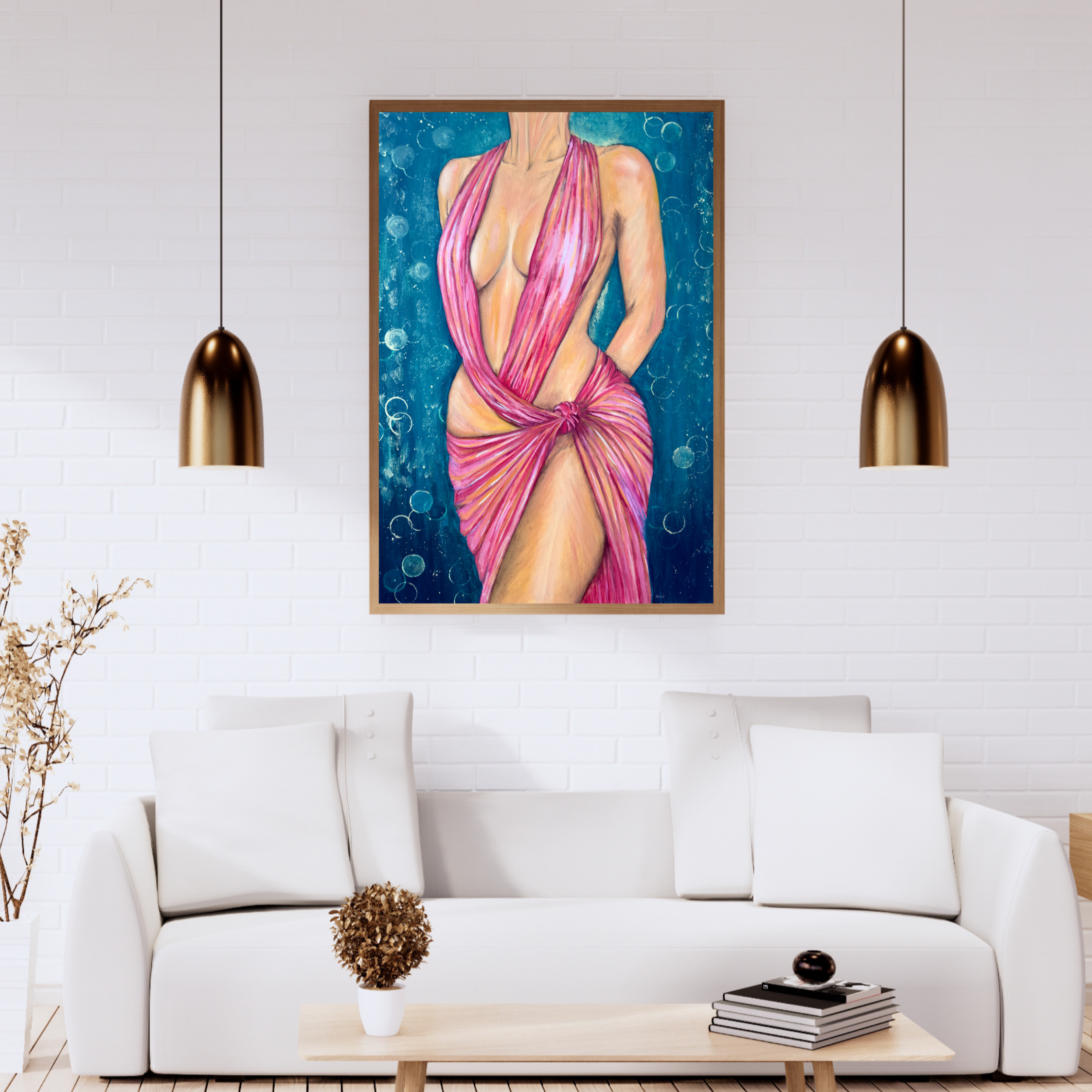 Cartography of Desire - Framed Print Canvas