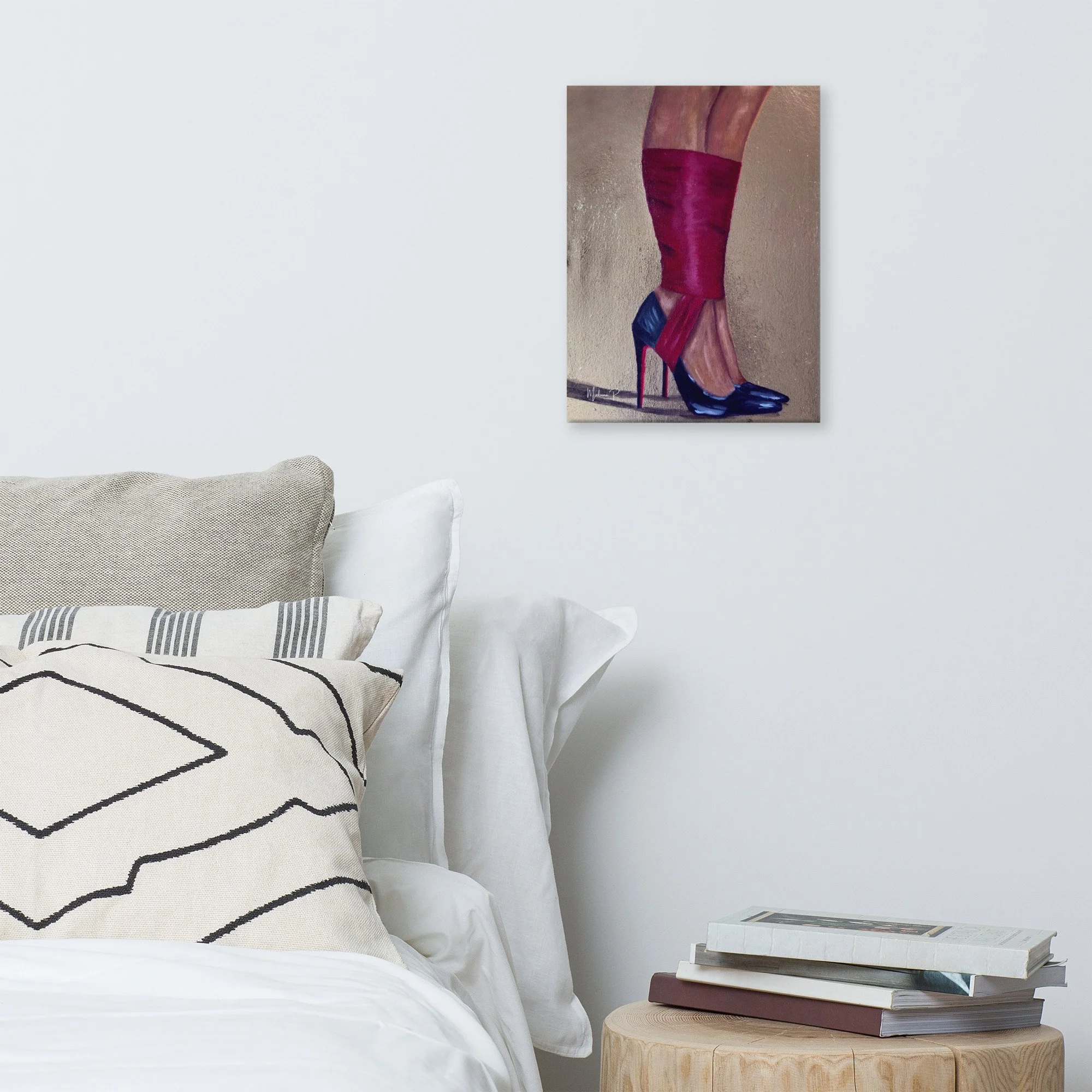 Bound in silk - Canvas Print