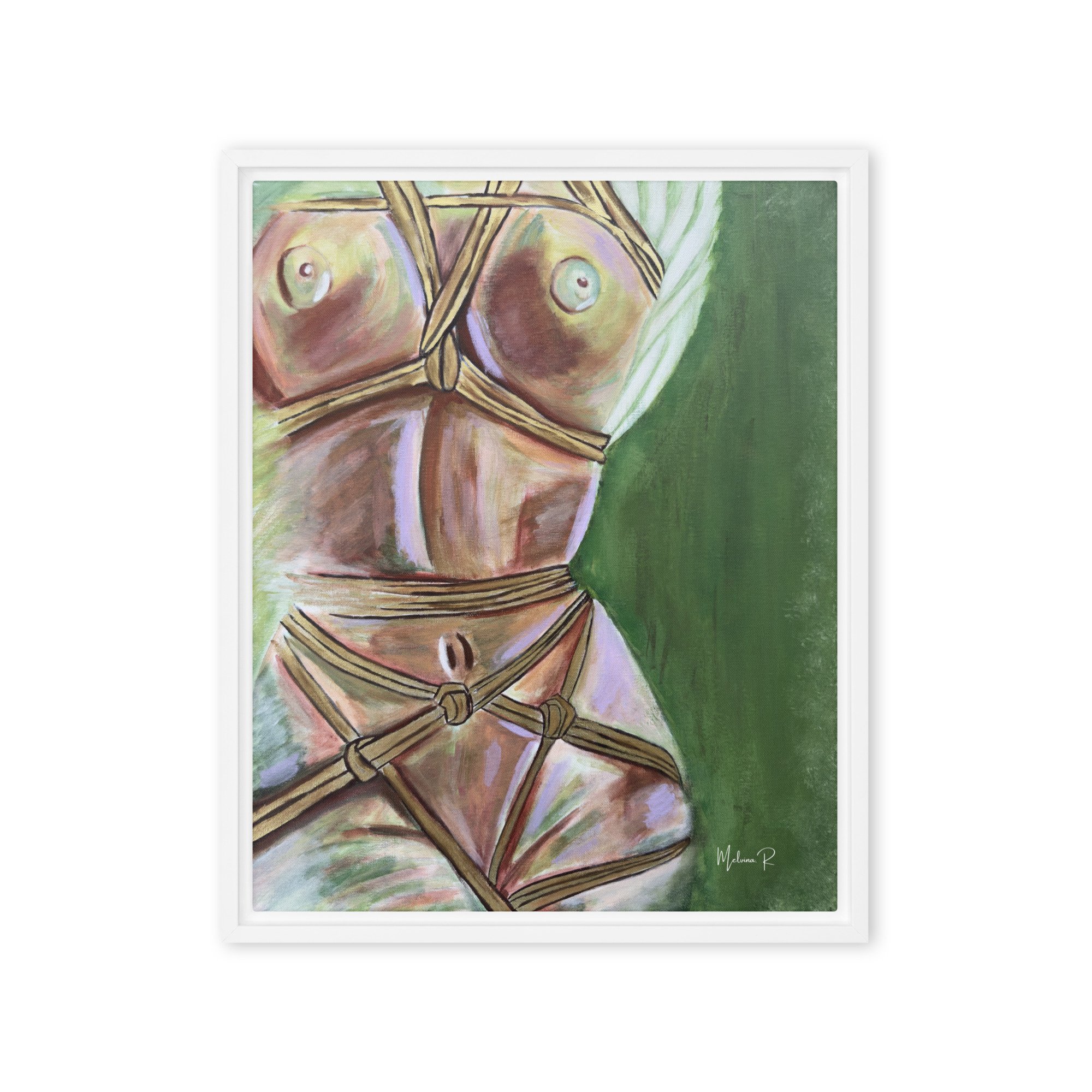 Bound to bloom - Framed Print Canvas