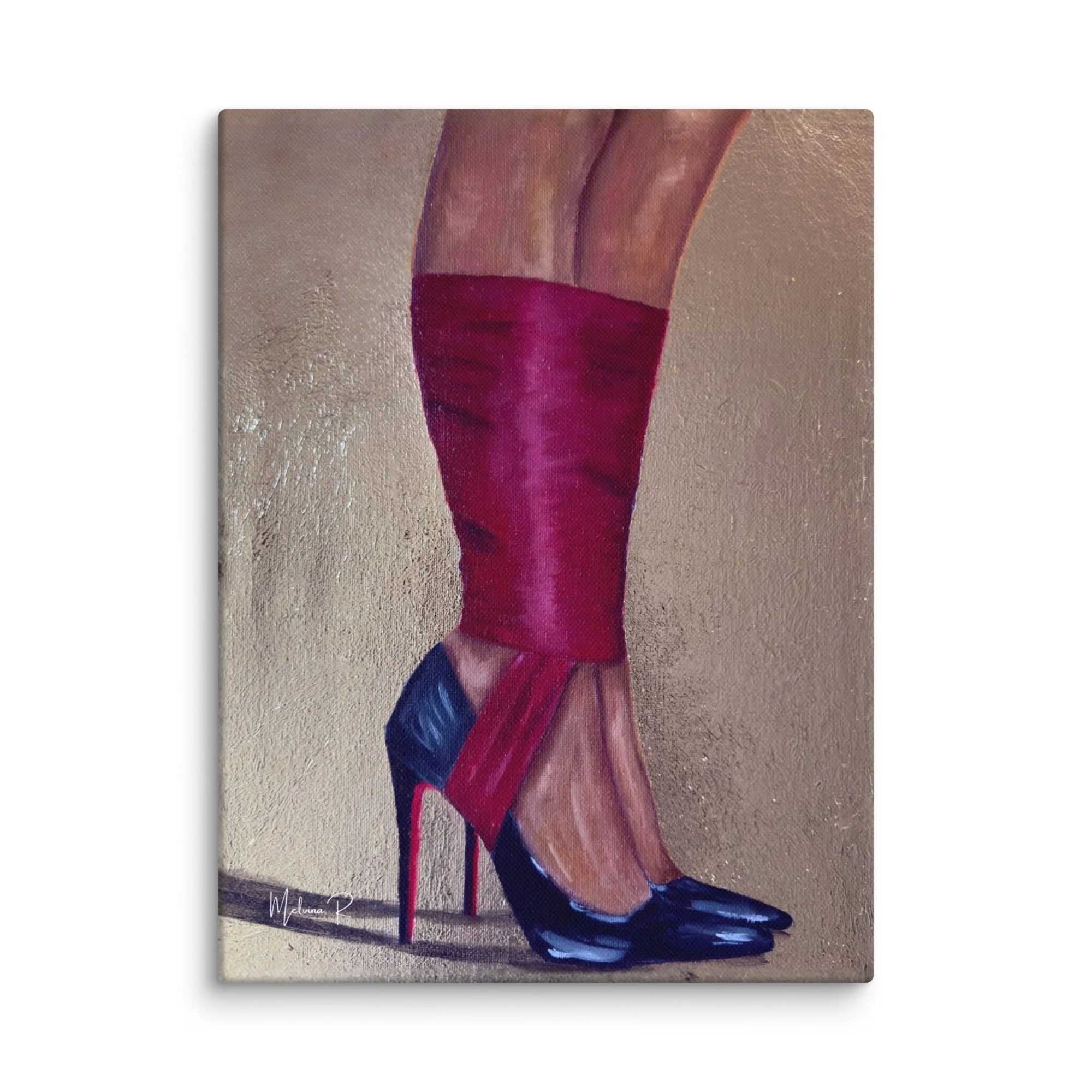 Bound in silk - Canvas Print
