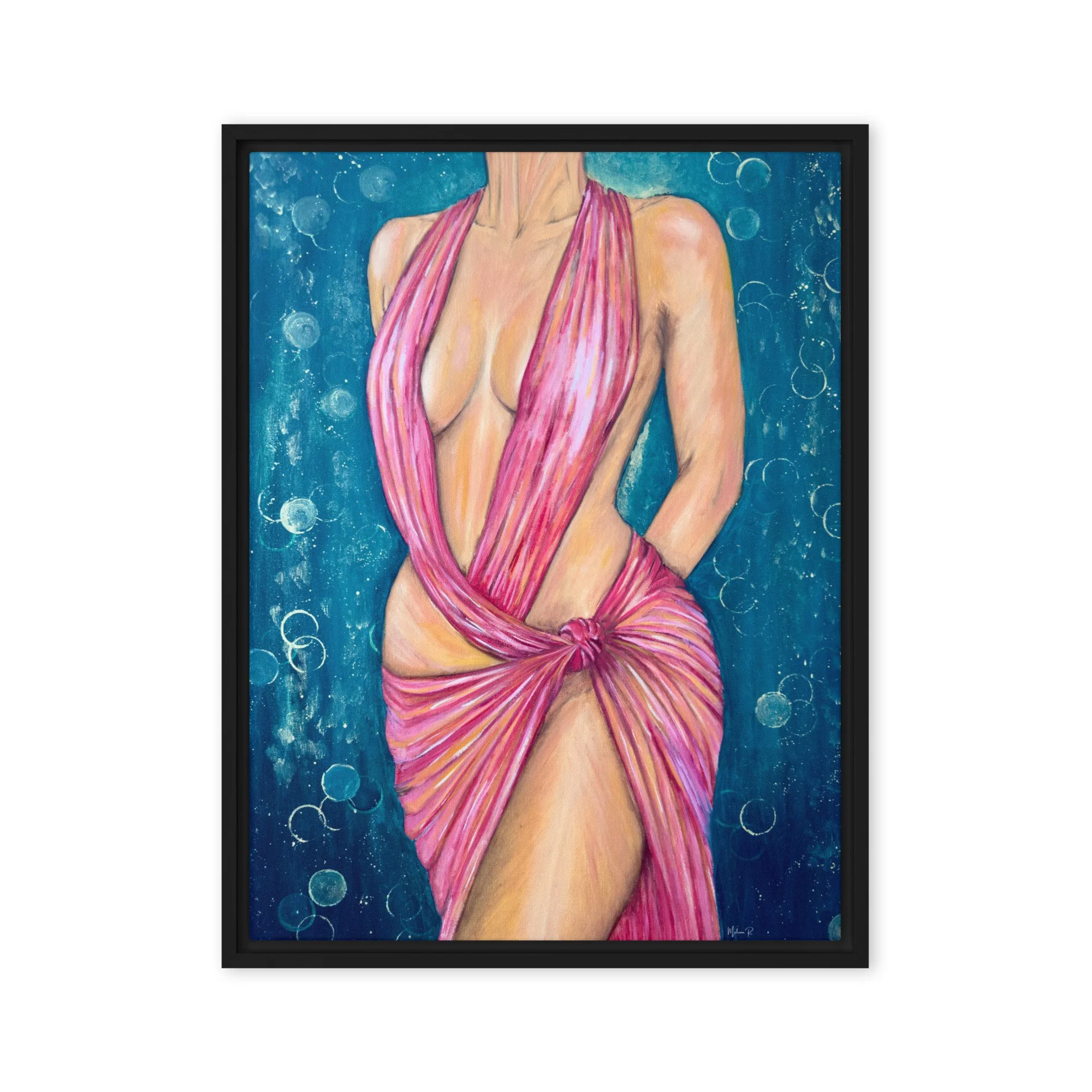 Cartography of Desire - Framed Print Canvas