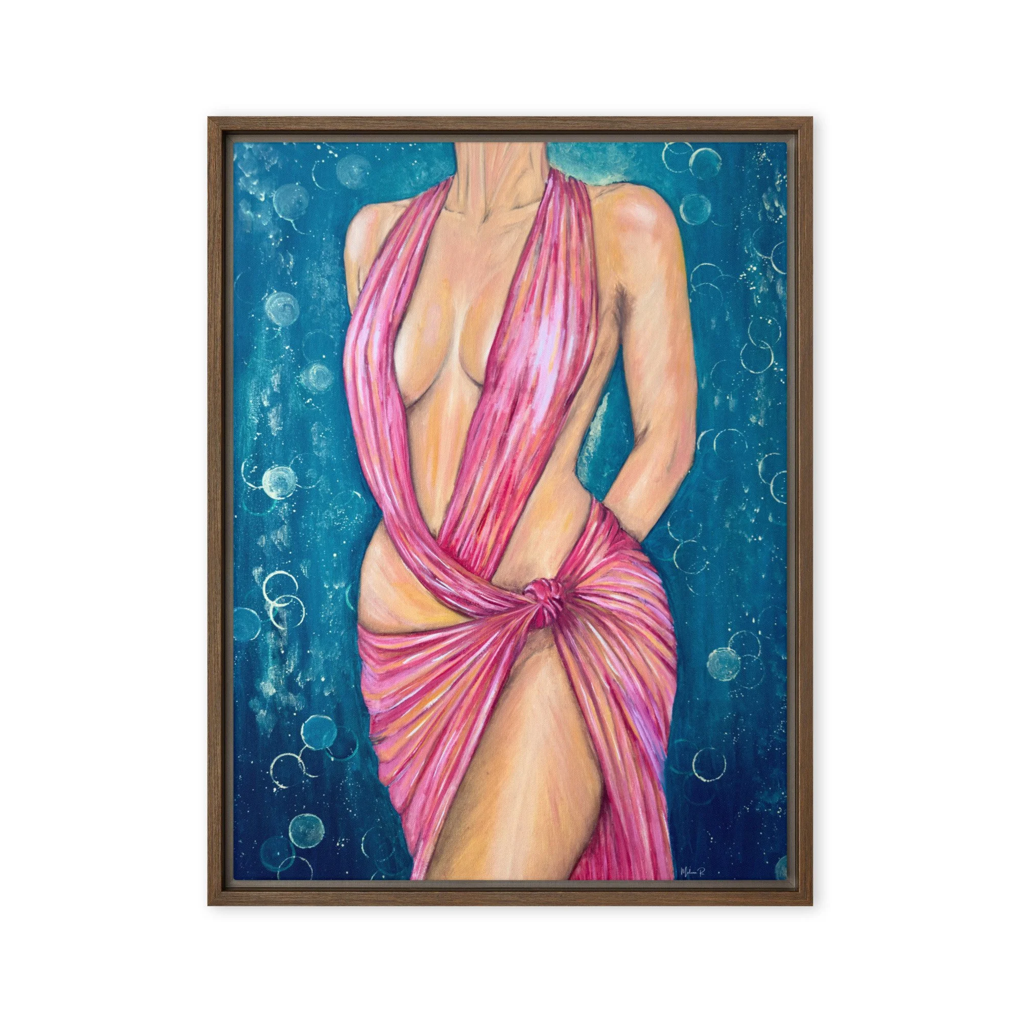 Cartography of Desire - Framed Print Canvas