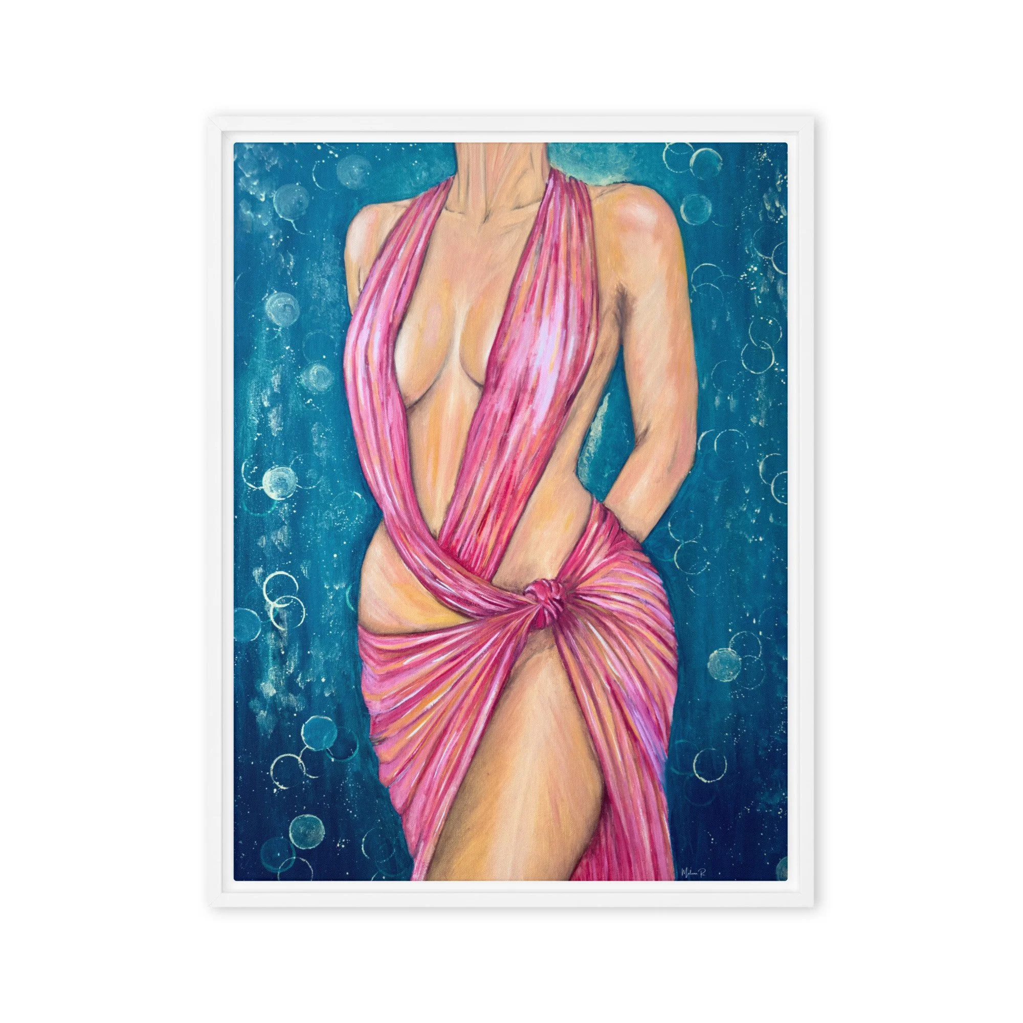 Cartography of Desire - Framed Print Canvas