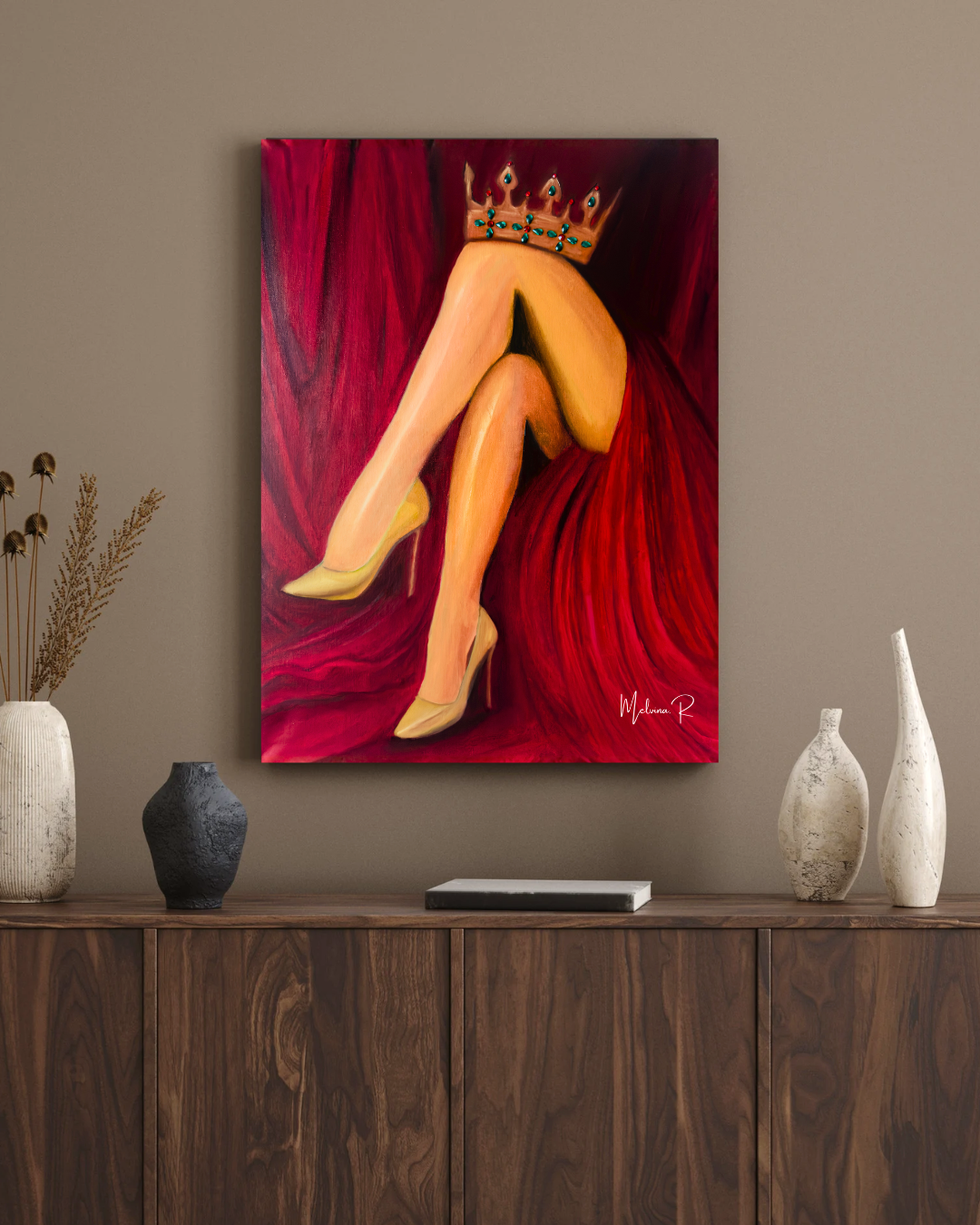 Queen Of Her Own Making - Canvas Print