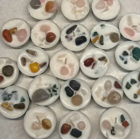 Crystal Tea Light Candles- White