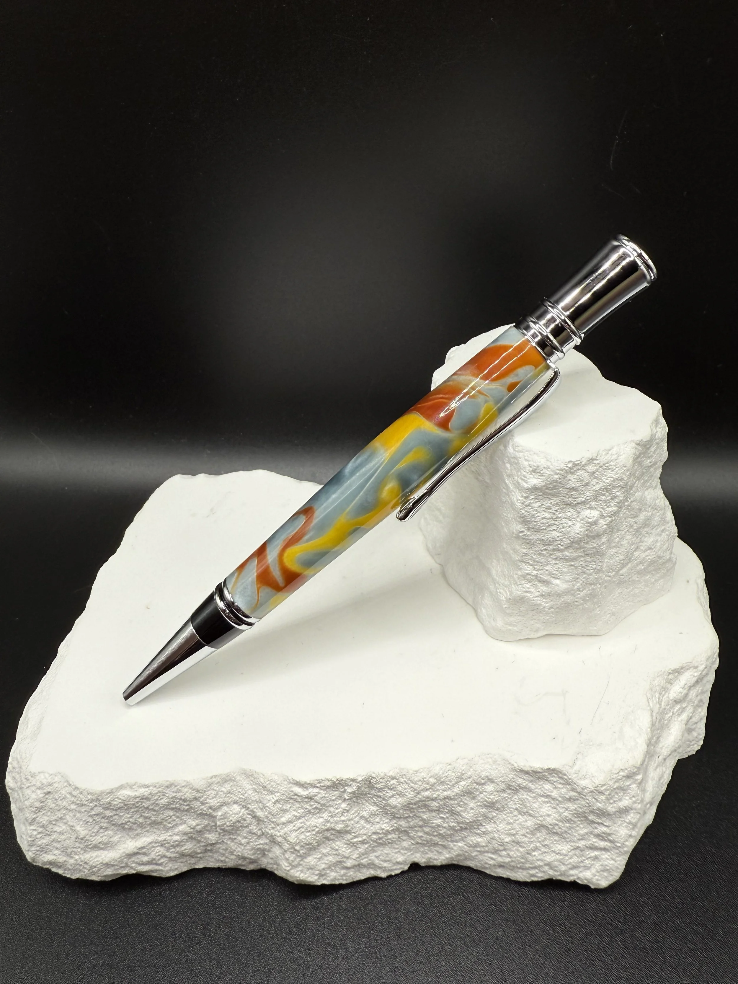 Fall Flame Acrylic Executive Ballpoint Twist pen