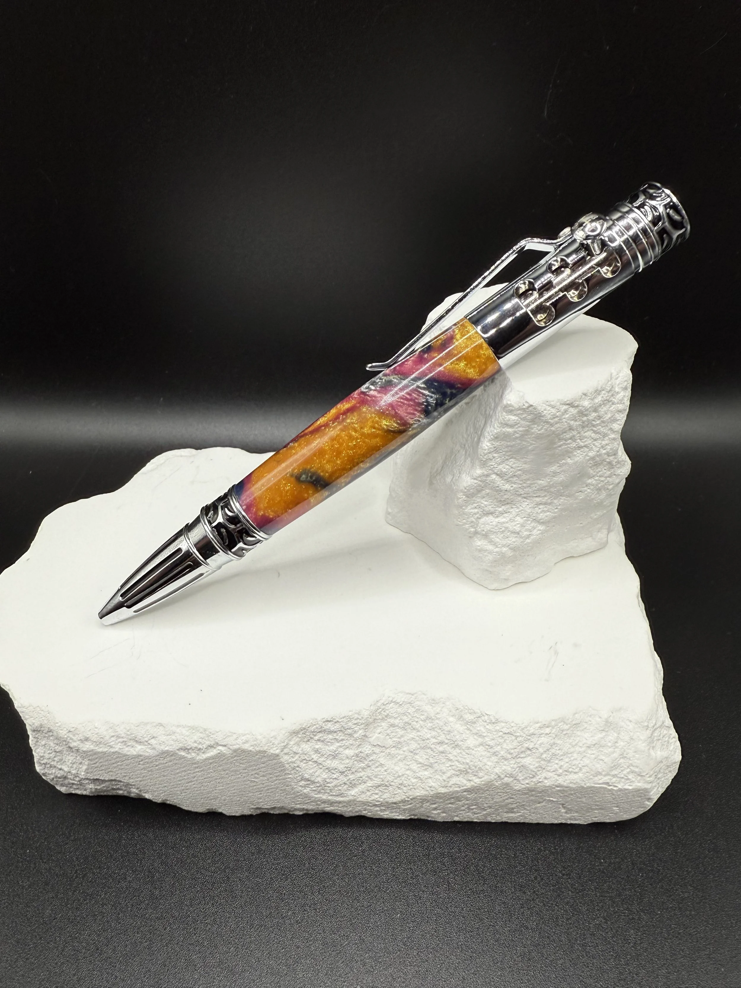 Shimmering Acrylic Gear Shift Ballpoint pen