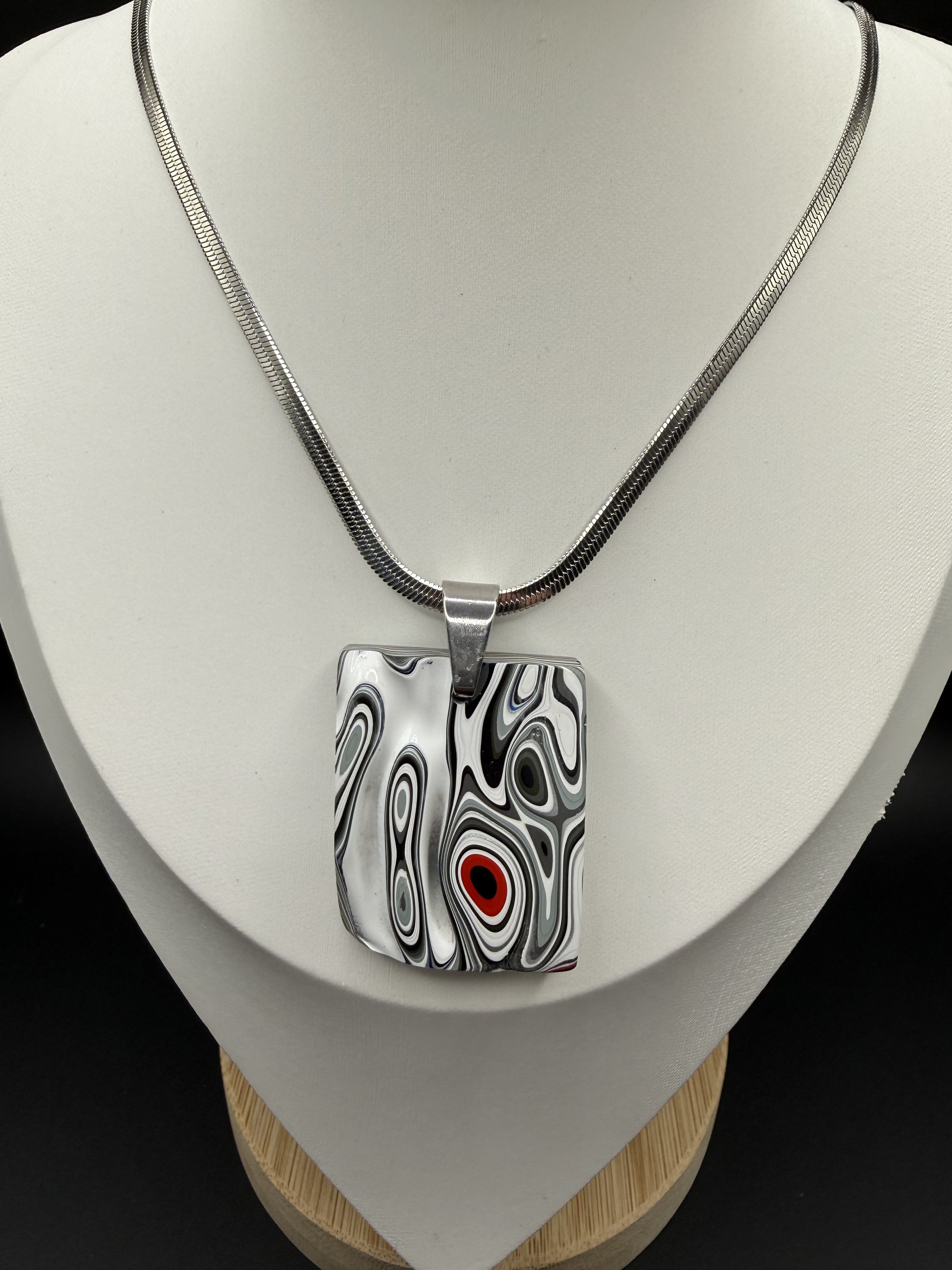 Mighty Chonky Handcrafted Jeep Fordite Pendant Necklace