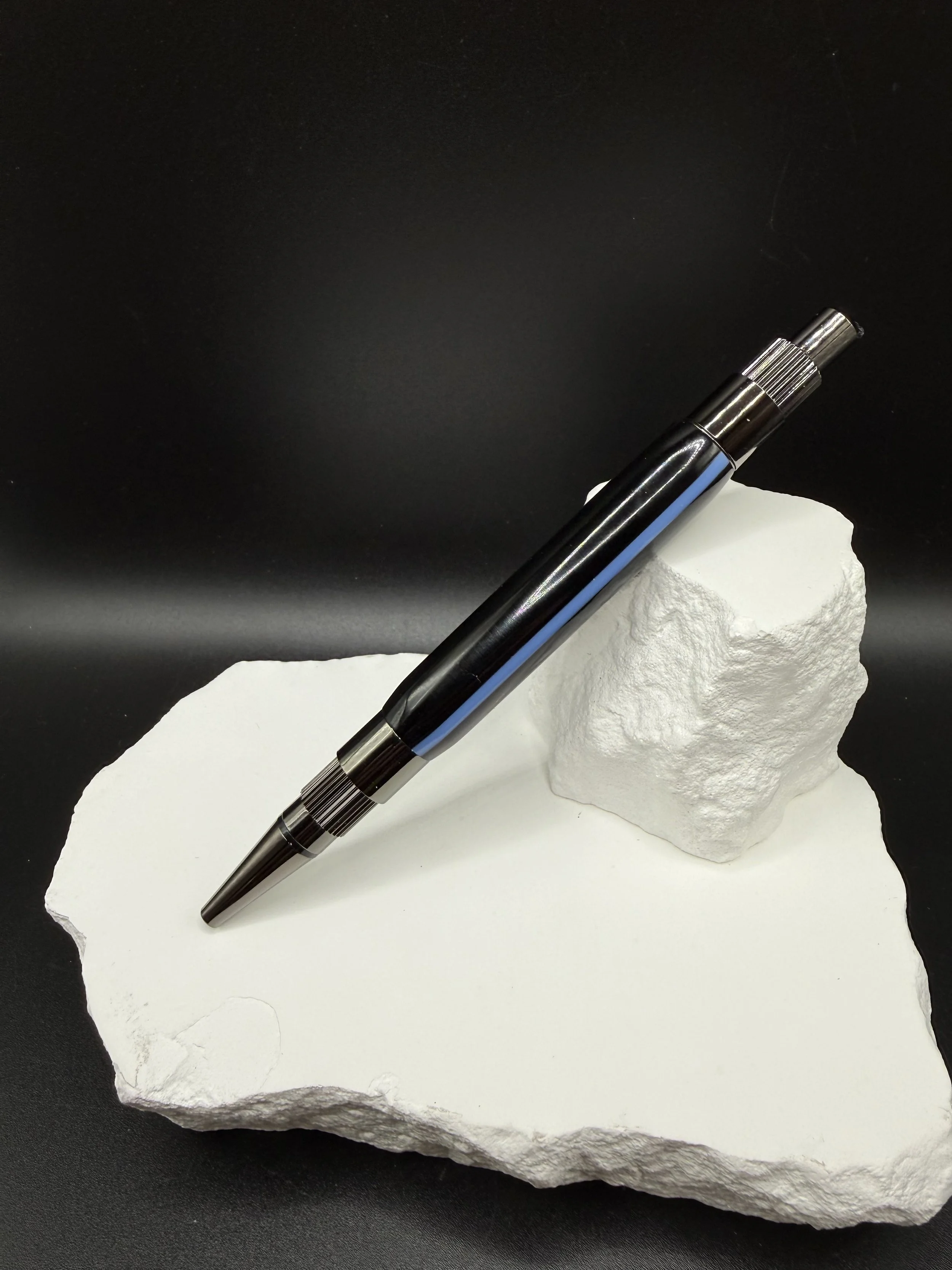 Thin Blue Line Acrylic Stratus Click Ballpoint pen .jpeg