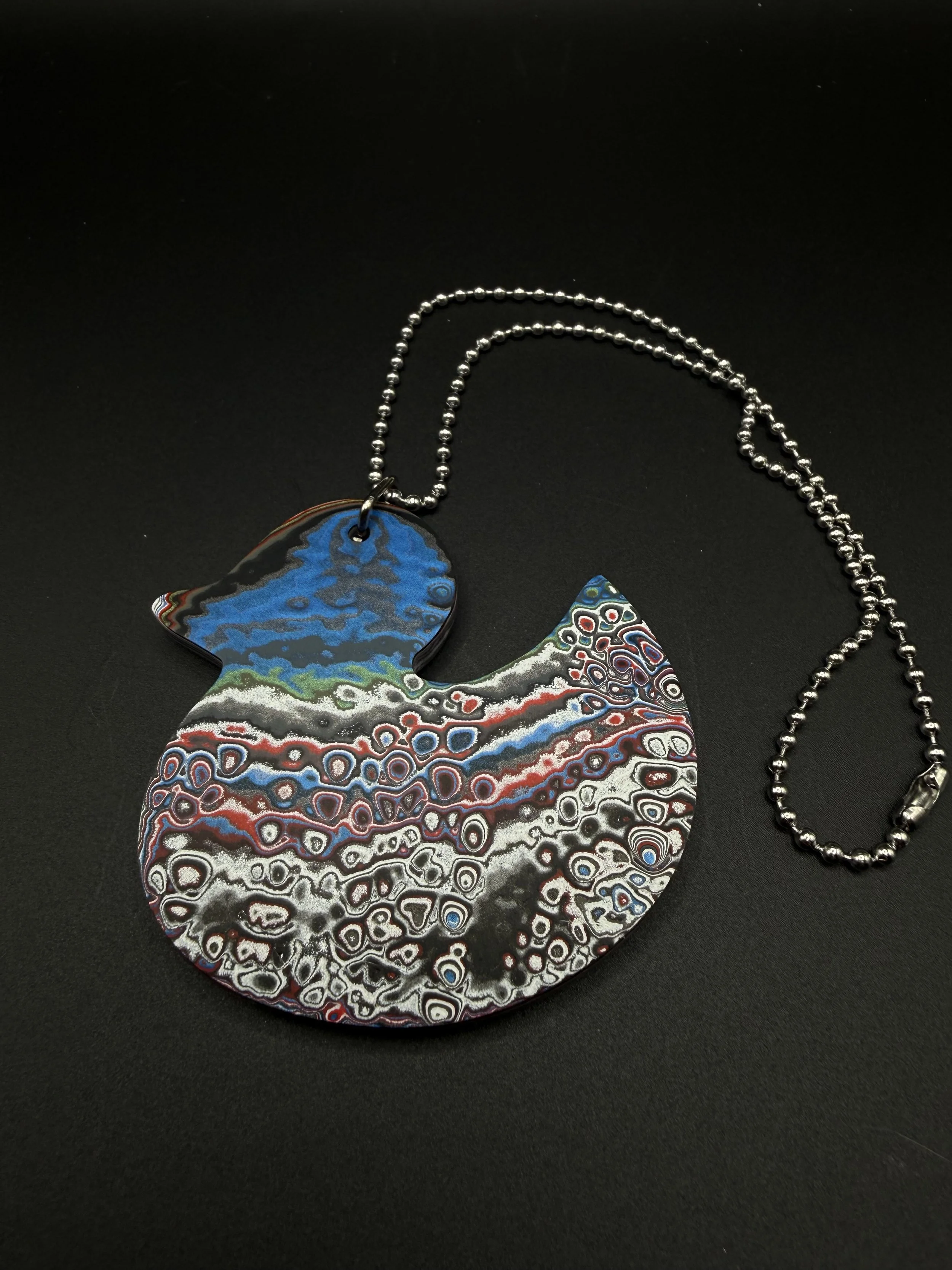 Ducking Distinguished Handcrafted Jeep Fordite Duck Rearview Mirror Hanger.jpeg