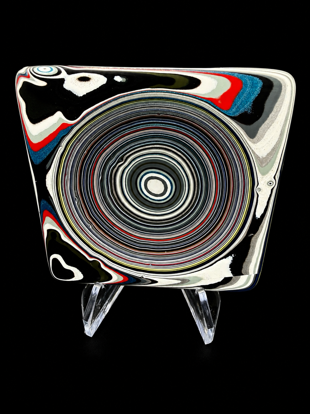Chromatic Convergence™ Handcrafted Jeep Fordite Artisan Tray