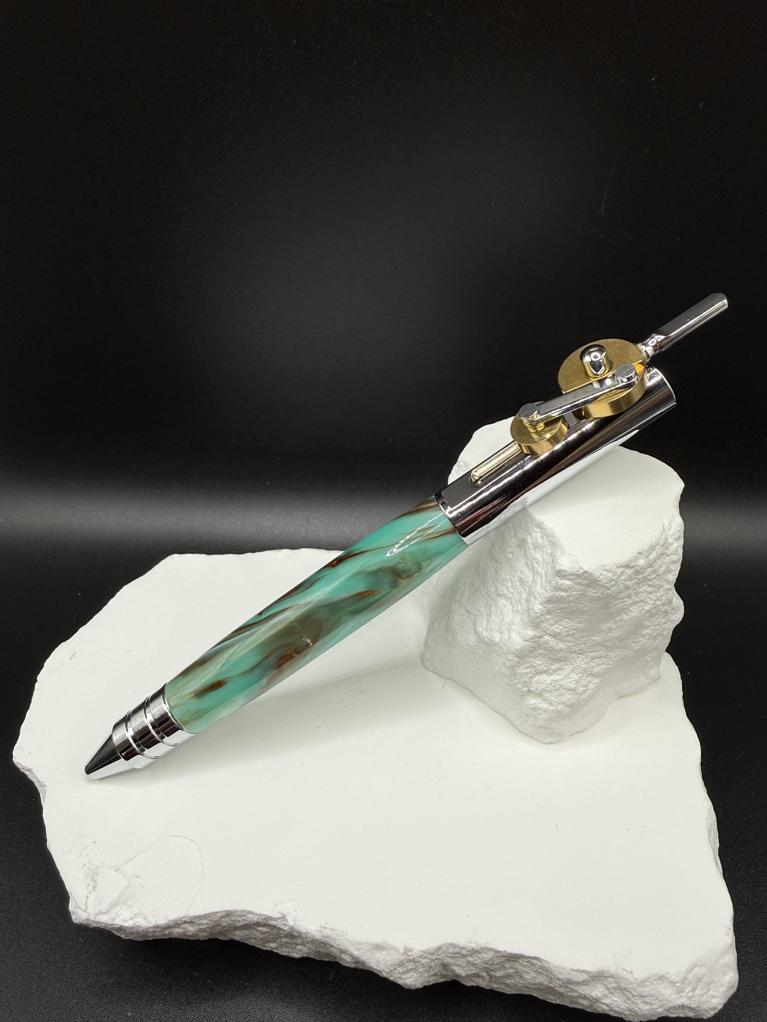 Mint Chocolate Chip Acrylester Piston Ballpoint pen