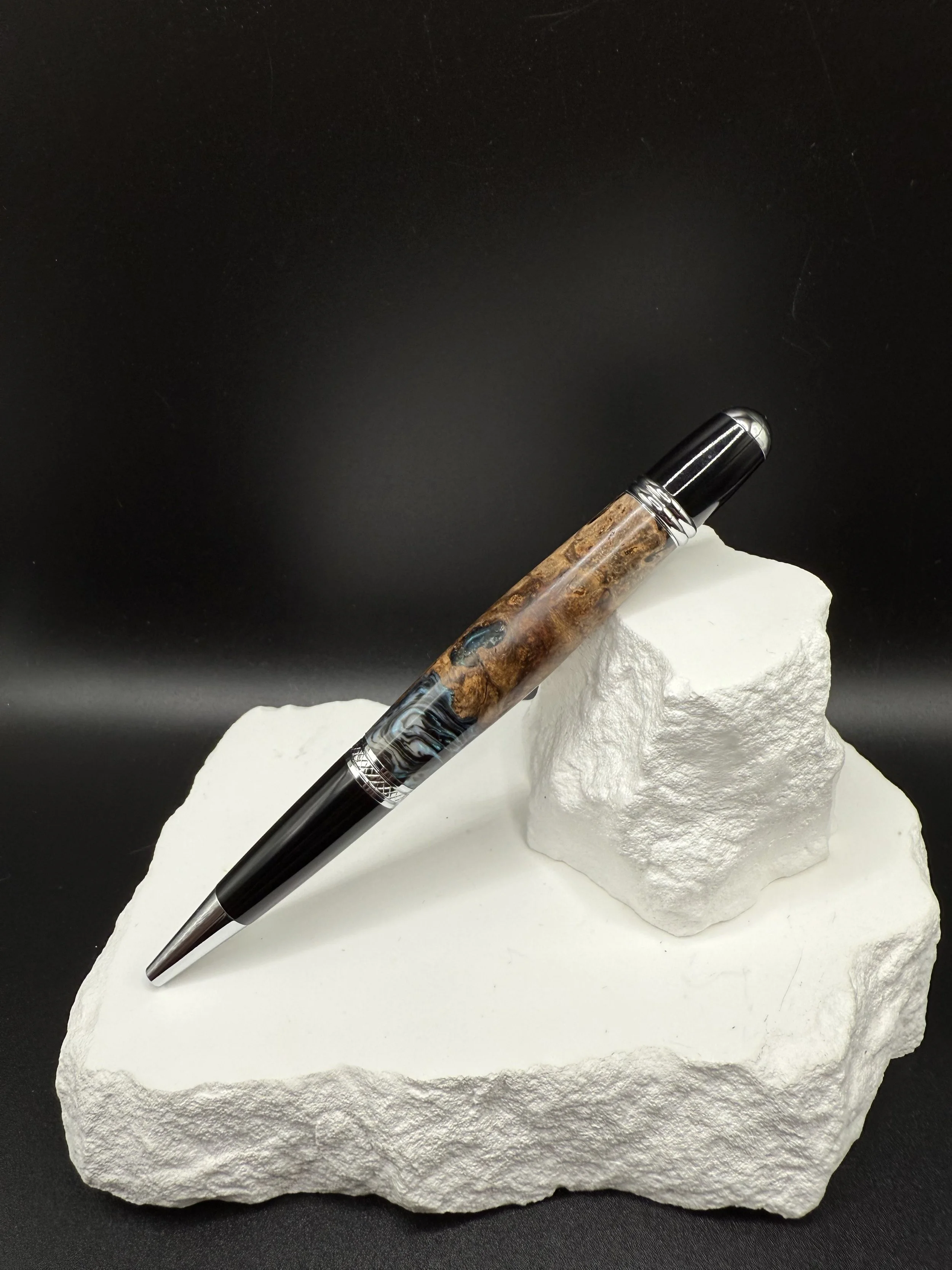 Unique Microburl Hybrid Classica Twist Ballpoint pen