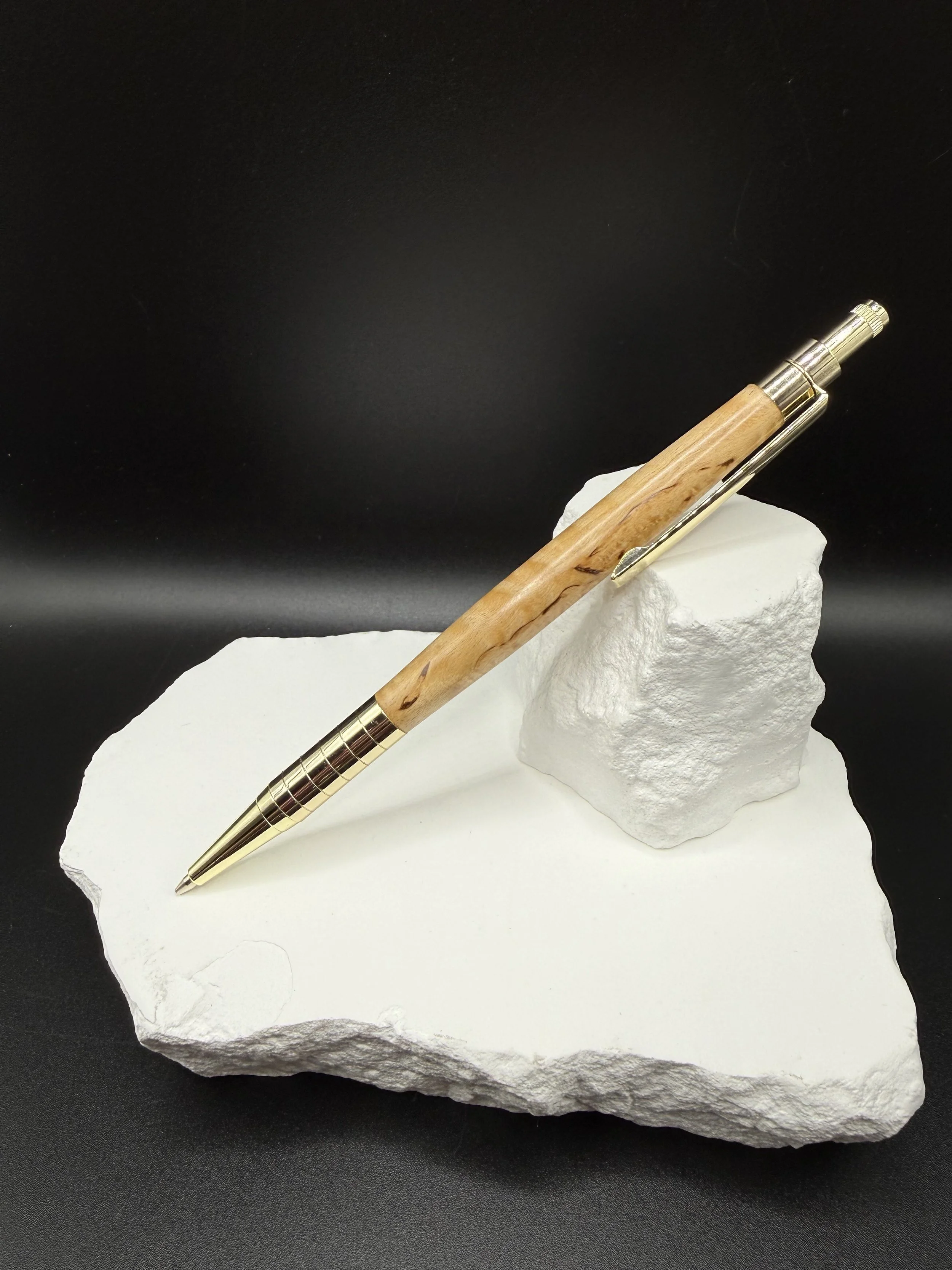 Beautifully Figured Masur Birch Saxa EDC Pencil.jpeg