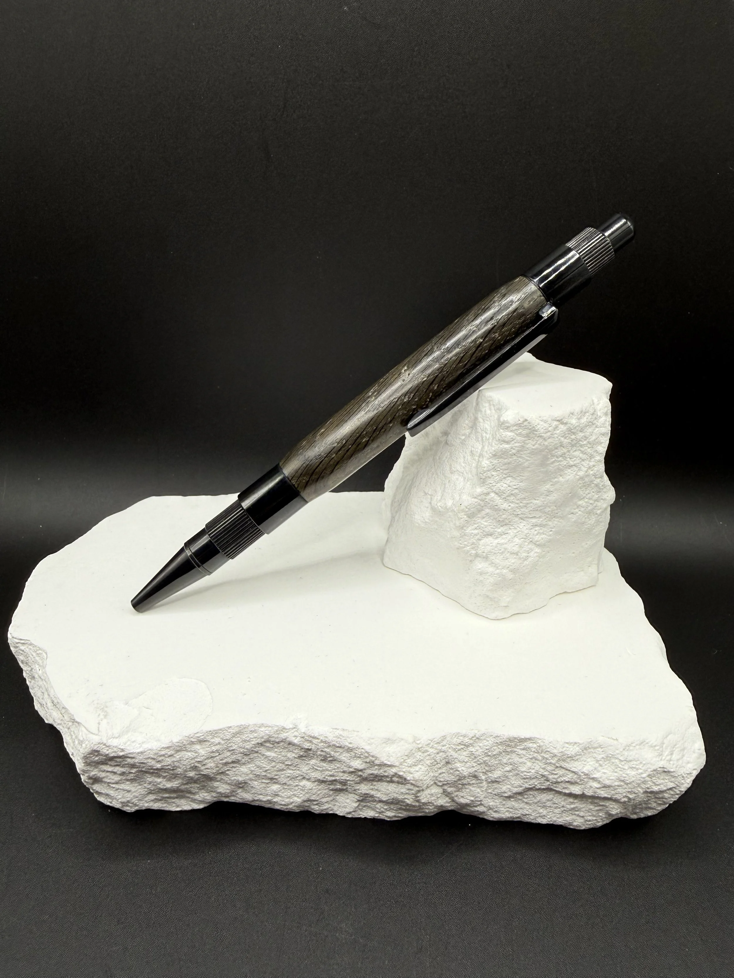 Fenwarden Ancient Bog Oak Handcrafted Stratus Click Ballpoint Pen .jpeg