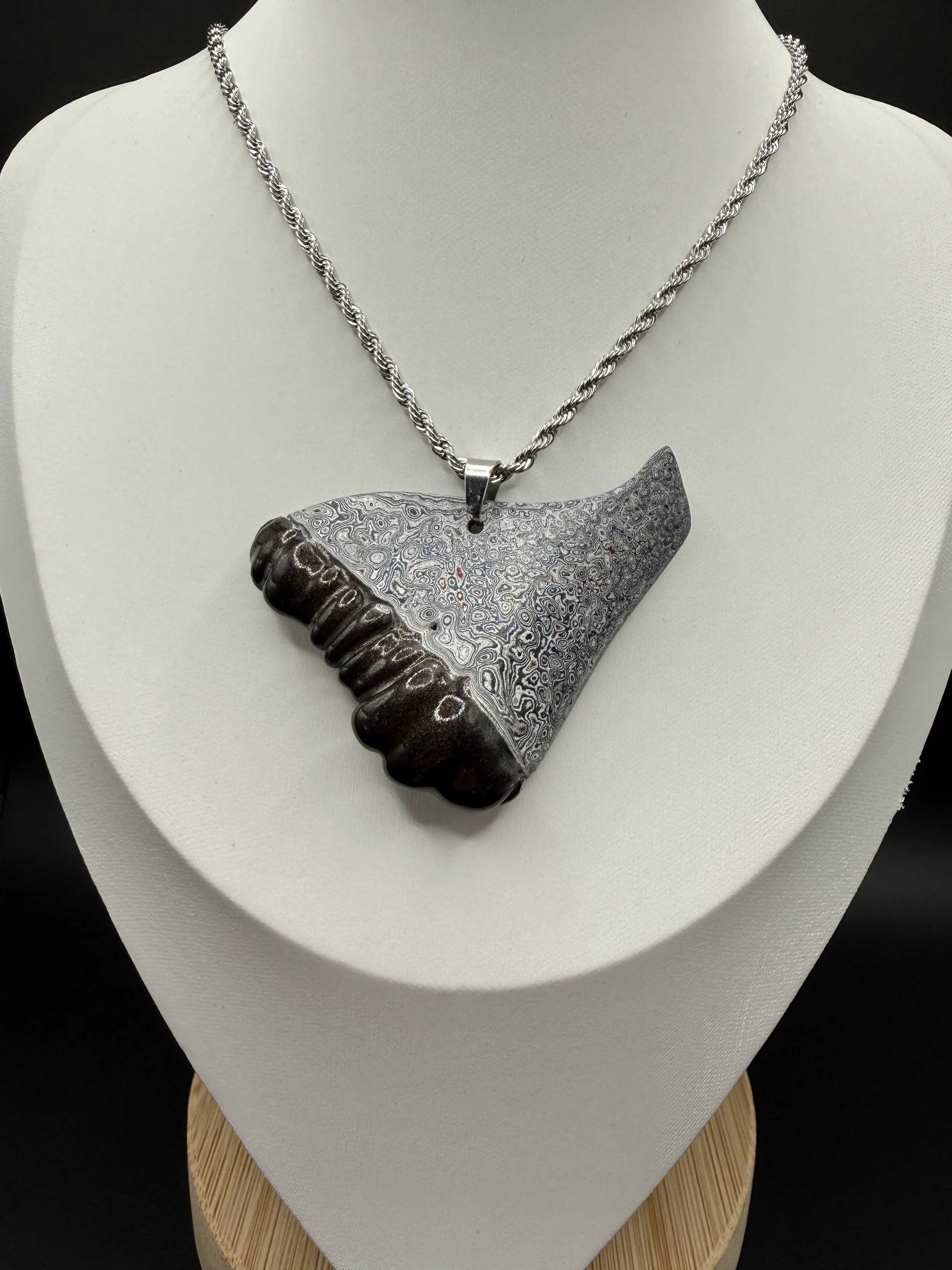 Steel Creek™ Jeep Fordite Reversible Pendant Necklace .jpeg