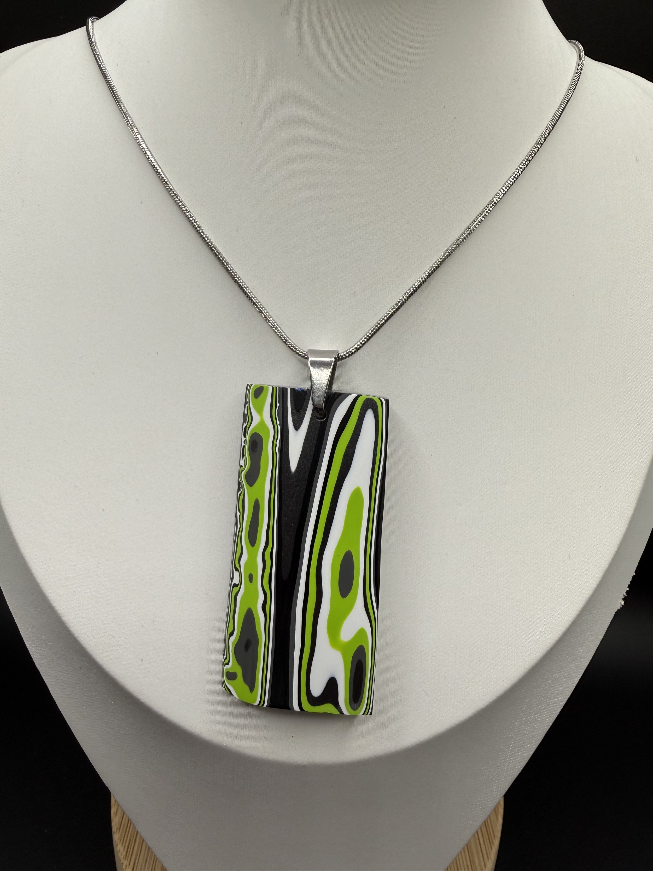 Trailblazer Layers™ Handcrafted Jeep Fordite Pendant Necklace