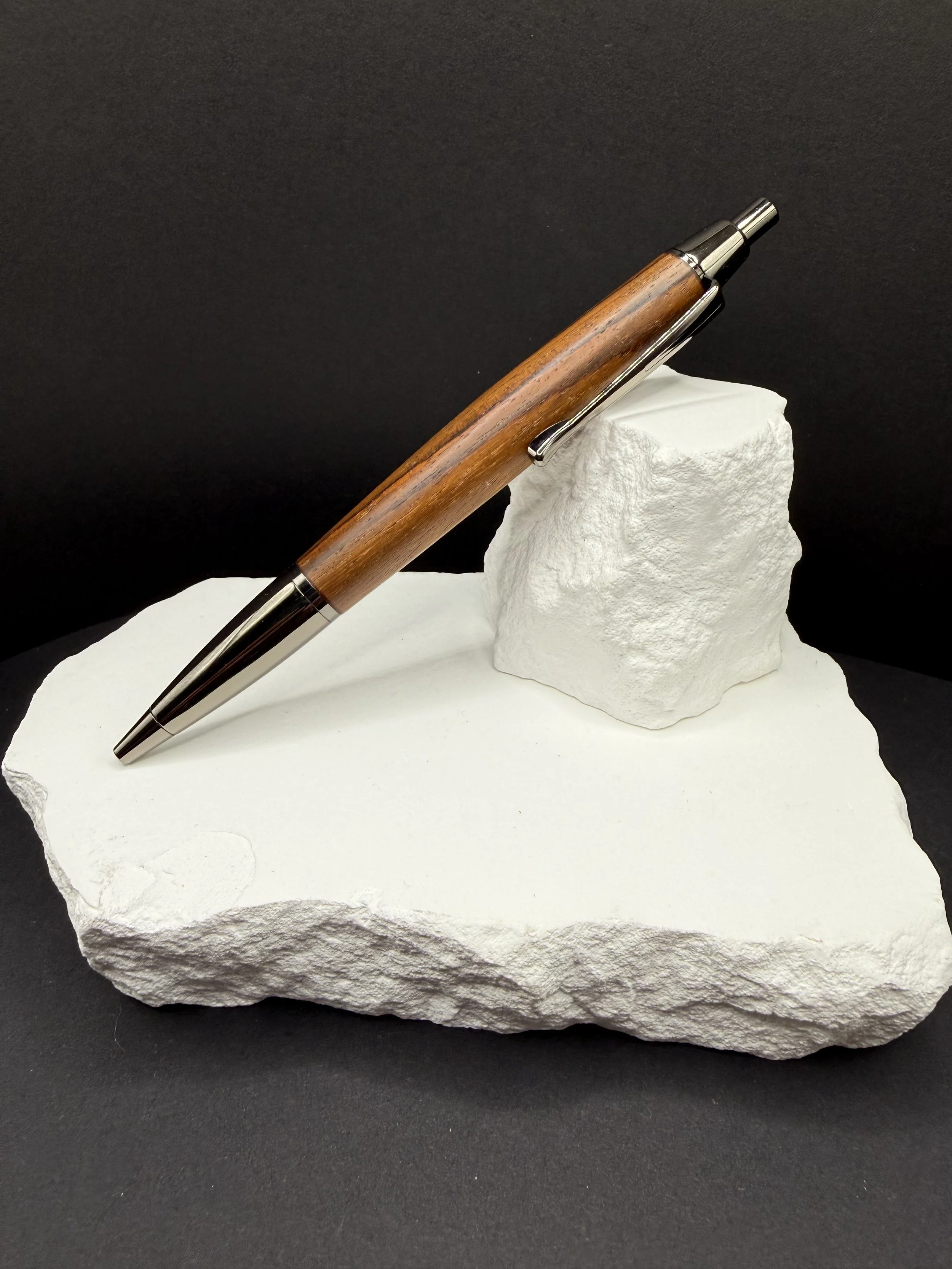 Gilded Grain™ Handcrafted Asian Rosewood Devin Click Ballpoint pen .jpeg