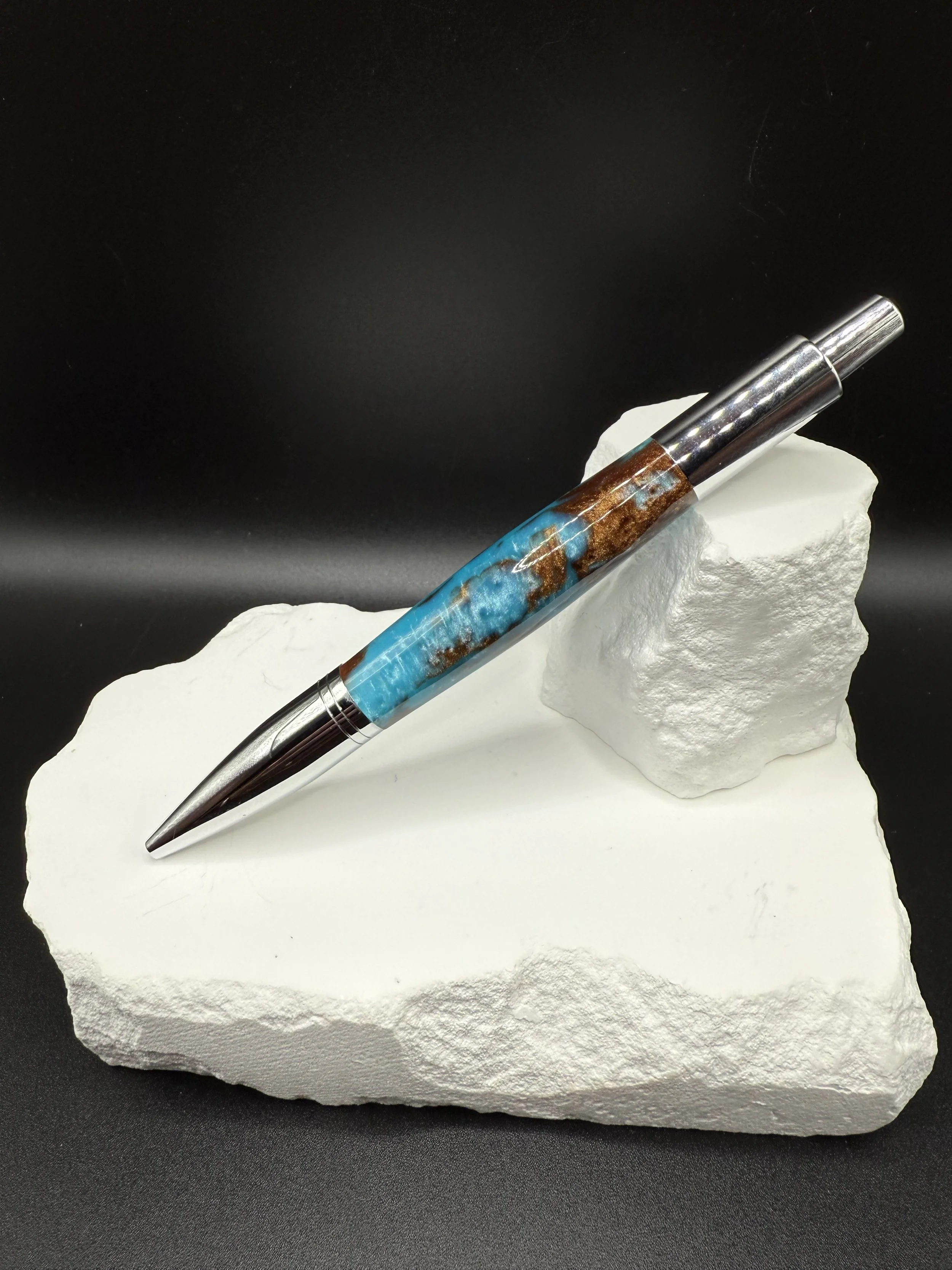 STUNNER!! Choppy Waters Acrylester Vesper Click Ballpoint pen