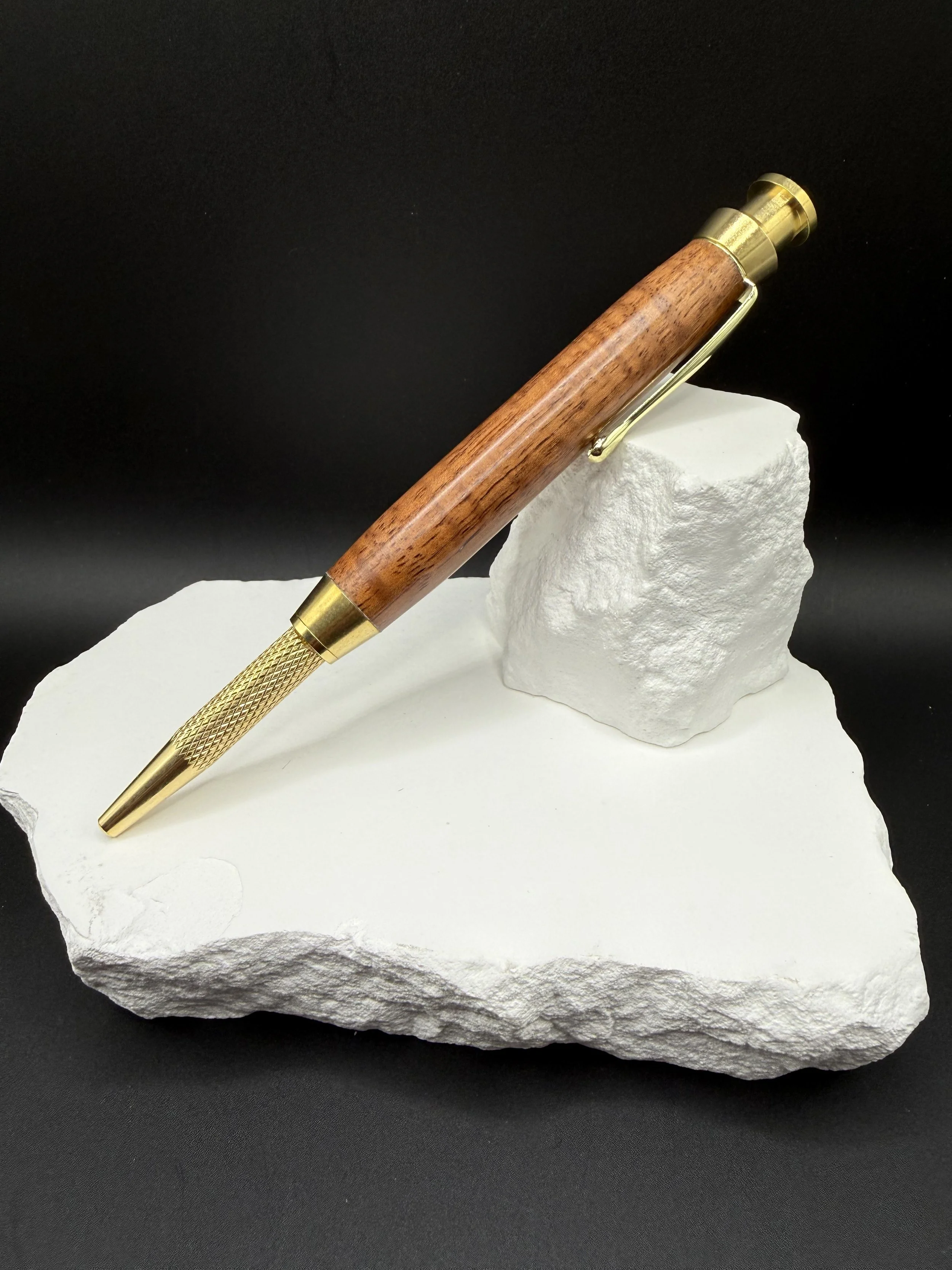 Burnished Edge Curly Koa Mechanical Carpenter Pencil.jpeg