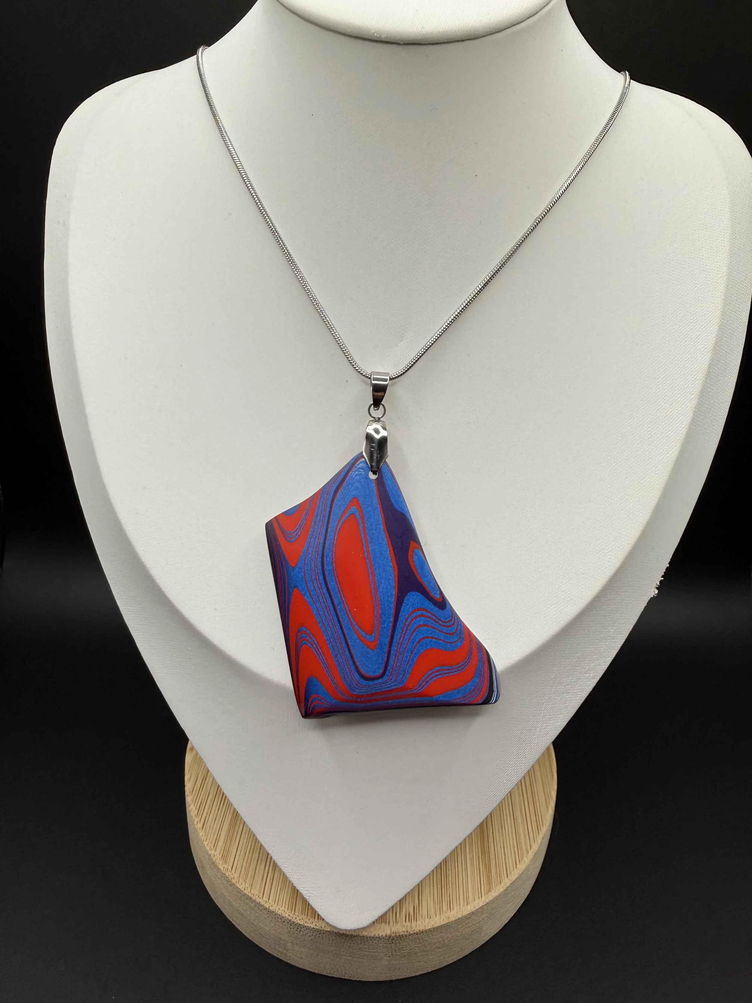 Renegade Current Handcrafted Jeep Renegade Fordite Pendant Necklace