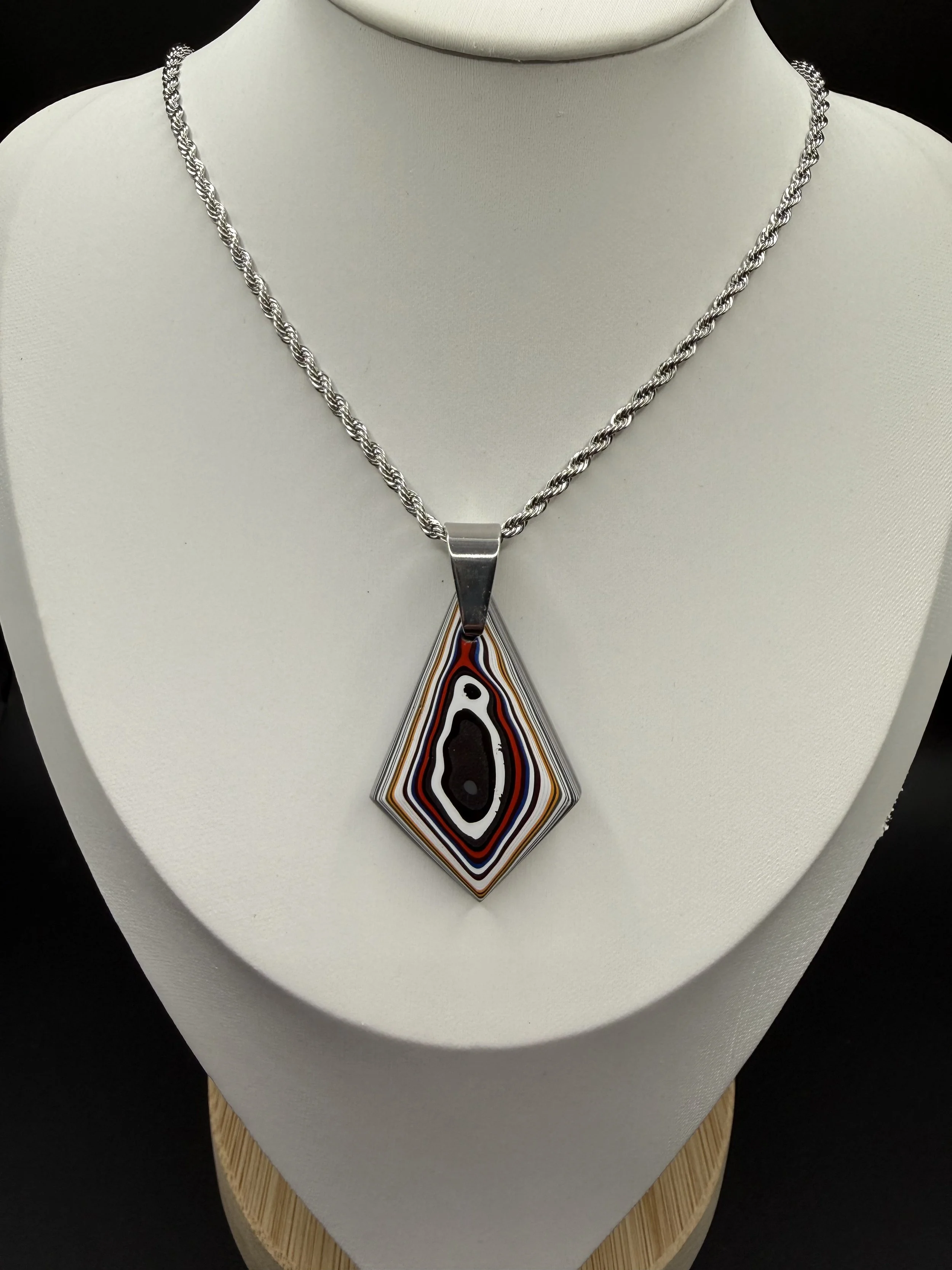 Right Side Up Handcrafted Jeep Fordite Pendant Necklace .jpeg