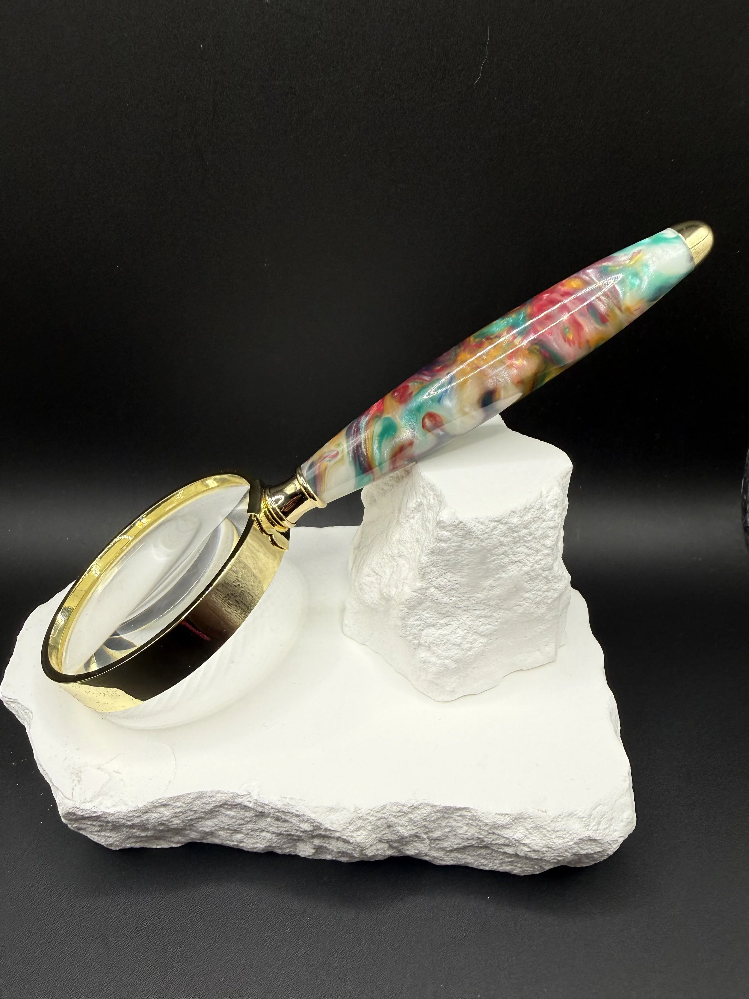 Carnival Confetti™ Handcrafted Acrylic Magnifying Glass