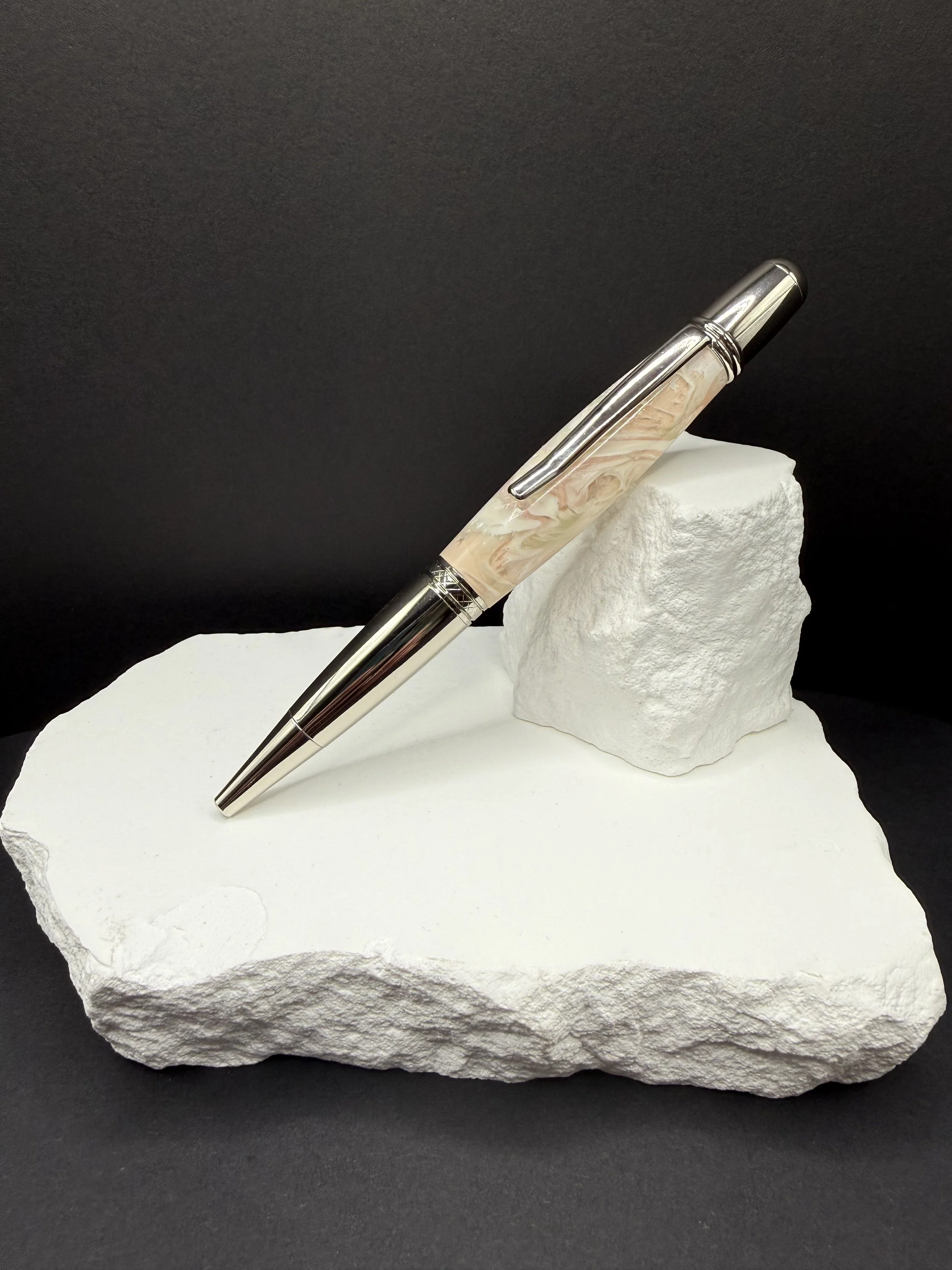 Love Story in Blush™ Handcrafted Acrylic Monarch Ballpoint Twist pen .jpeg
