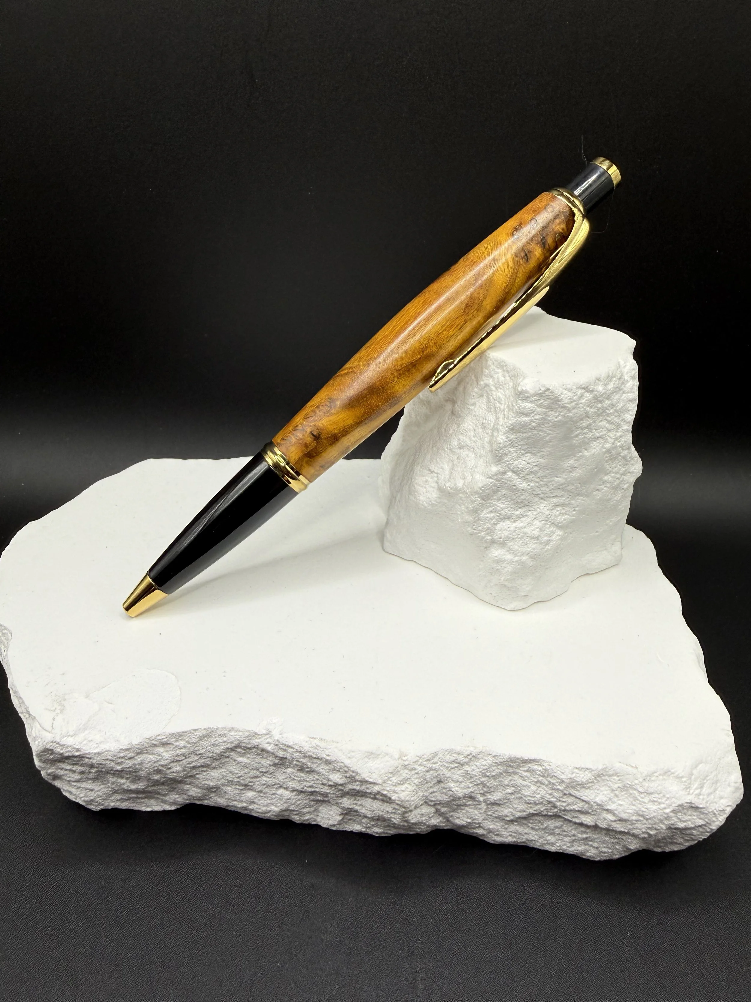 Golden Reign™ Handcrafted Chittum Burl Compson Click Pen.jpeg
