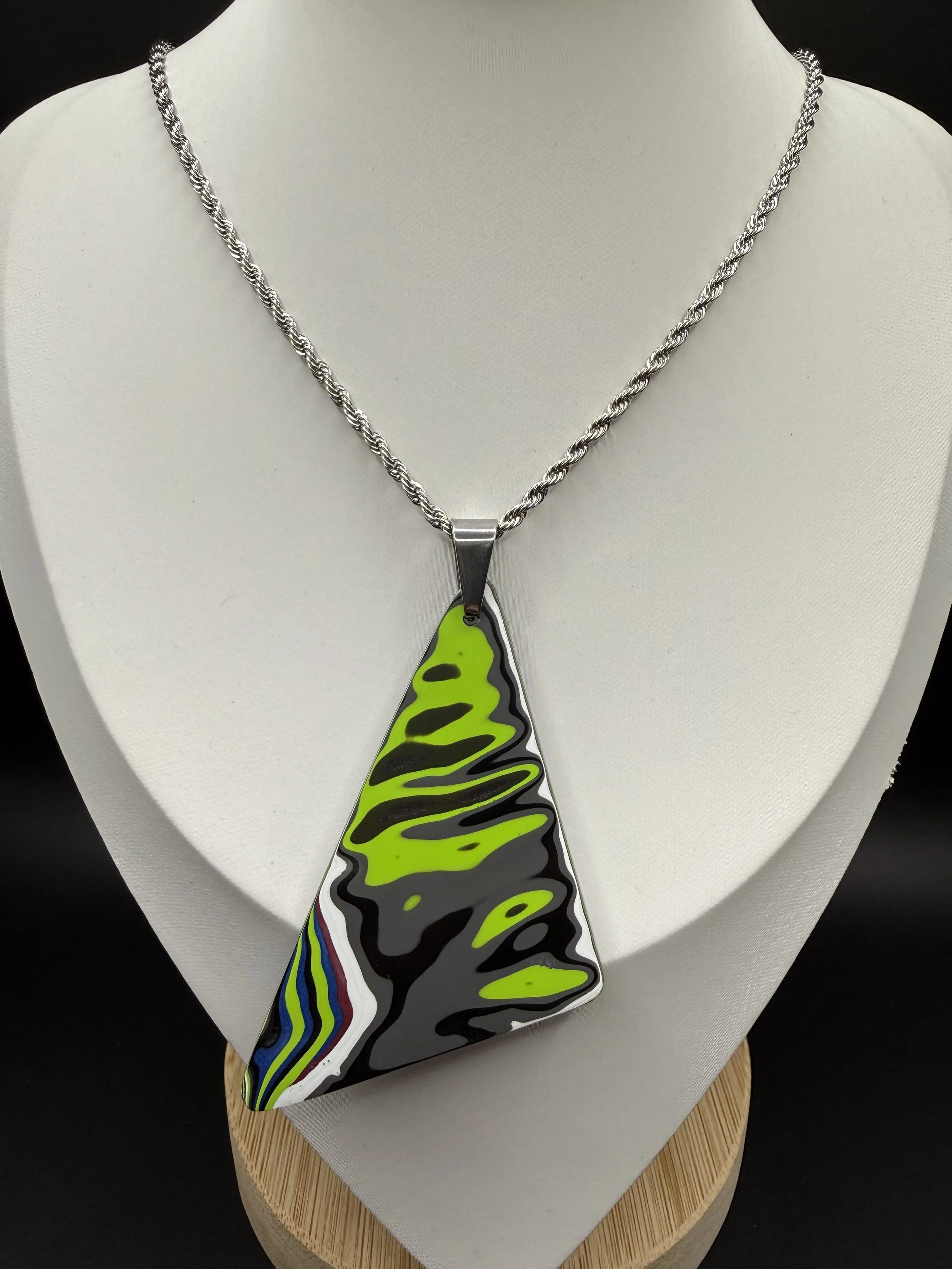 Summit Signal™ Handcrafted Jeep Fordite Pendant Necklace.jpeg