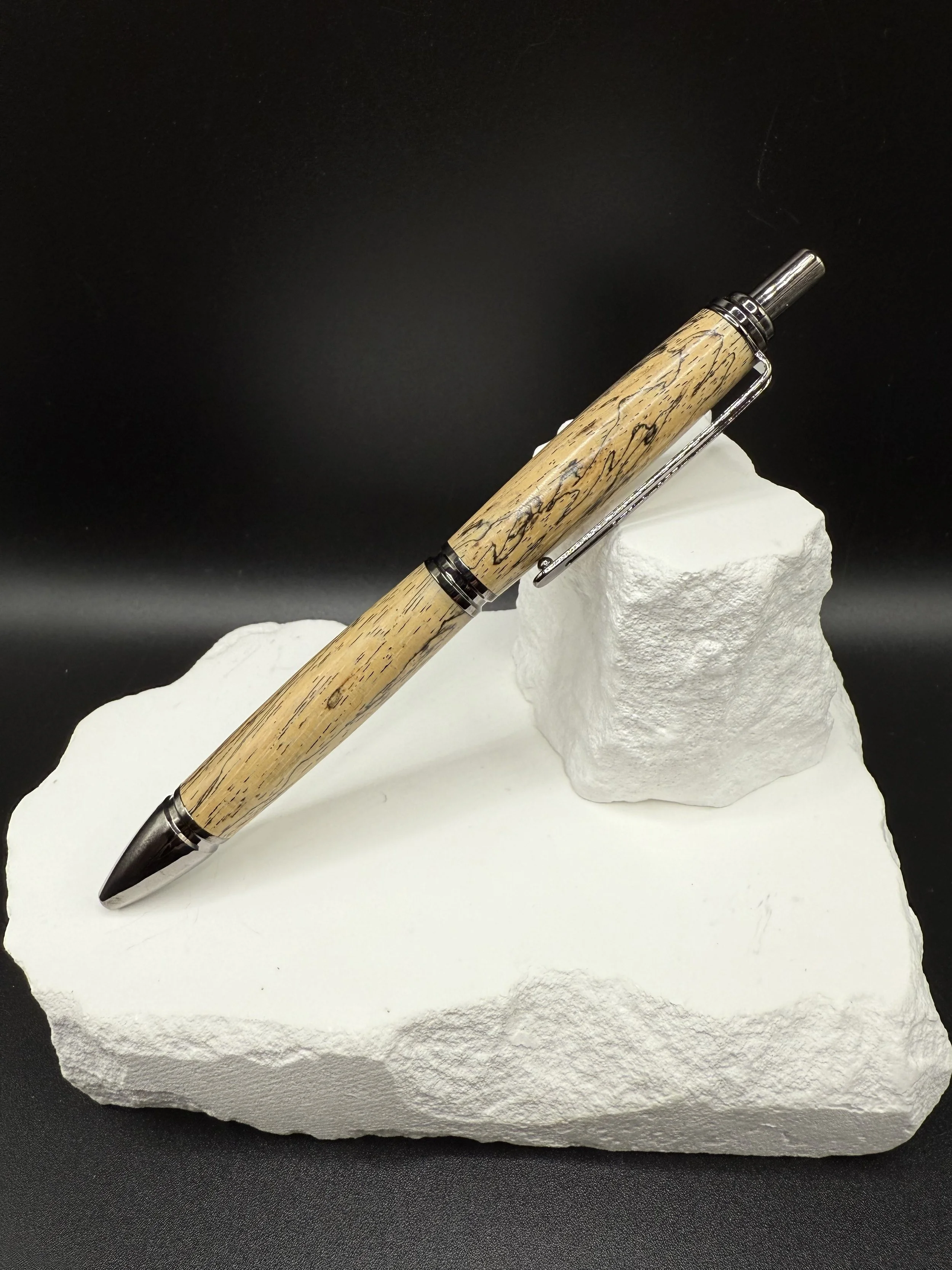 Spalted Tamarind Slimline Pro EDC Click Ballpoint pen