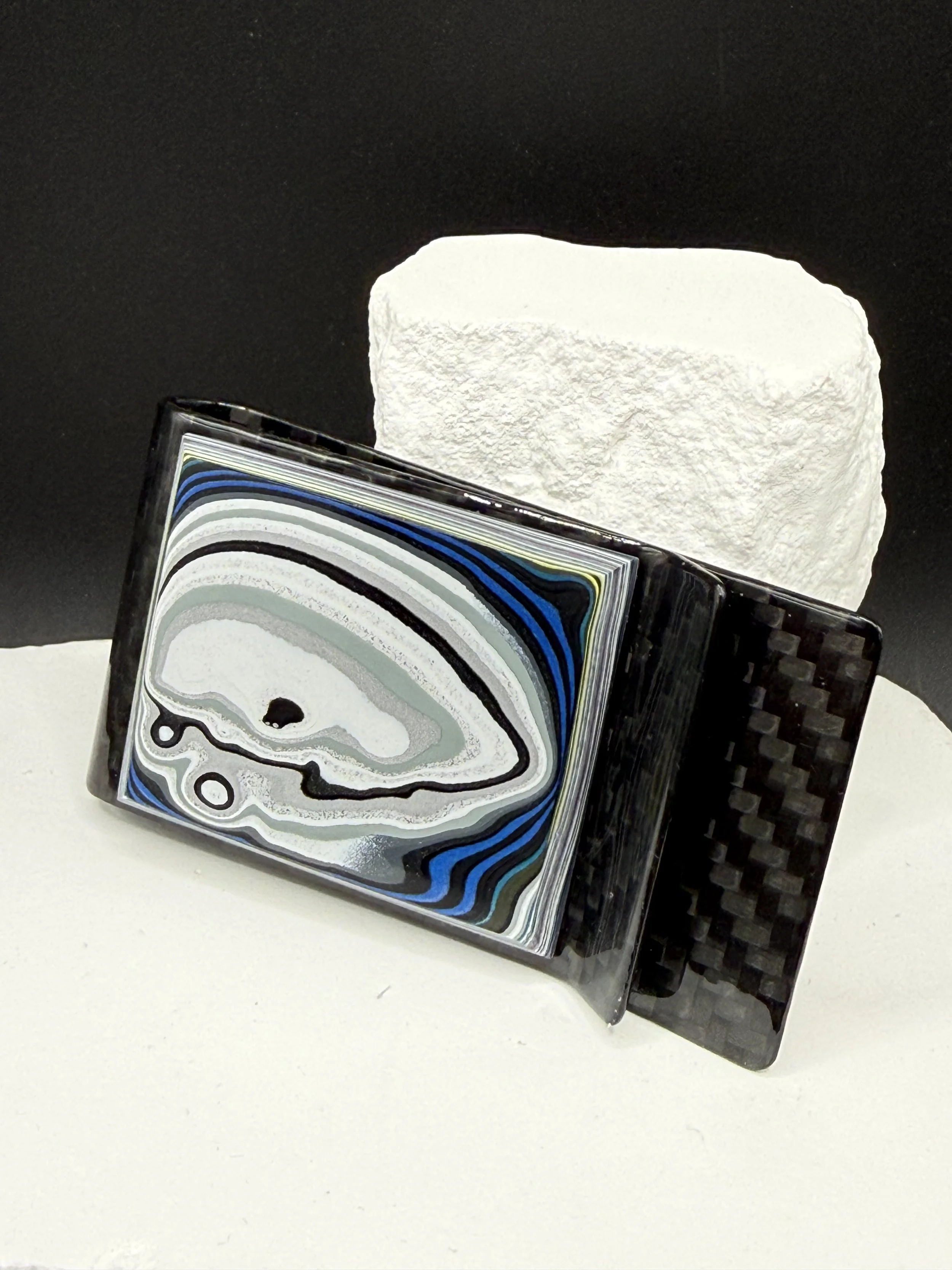 Blue Fortune™ Handcrafted Jeep Fordite Carbon Fiber Money Clip.jpeg