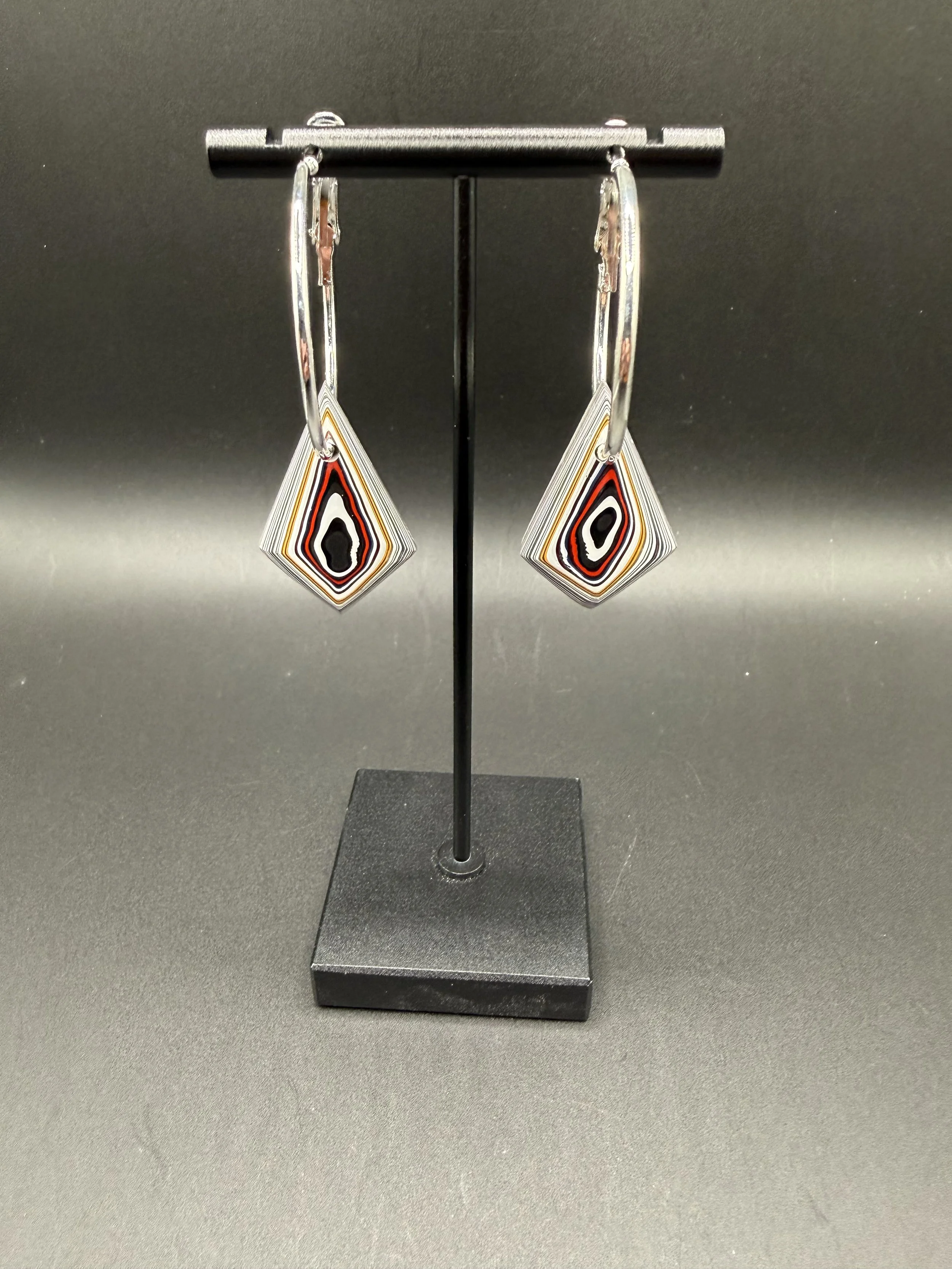 This End Up Handcrafted Jeep Fordite Earrings
