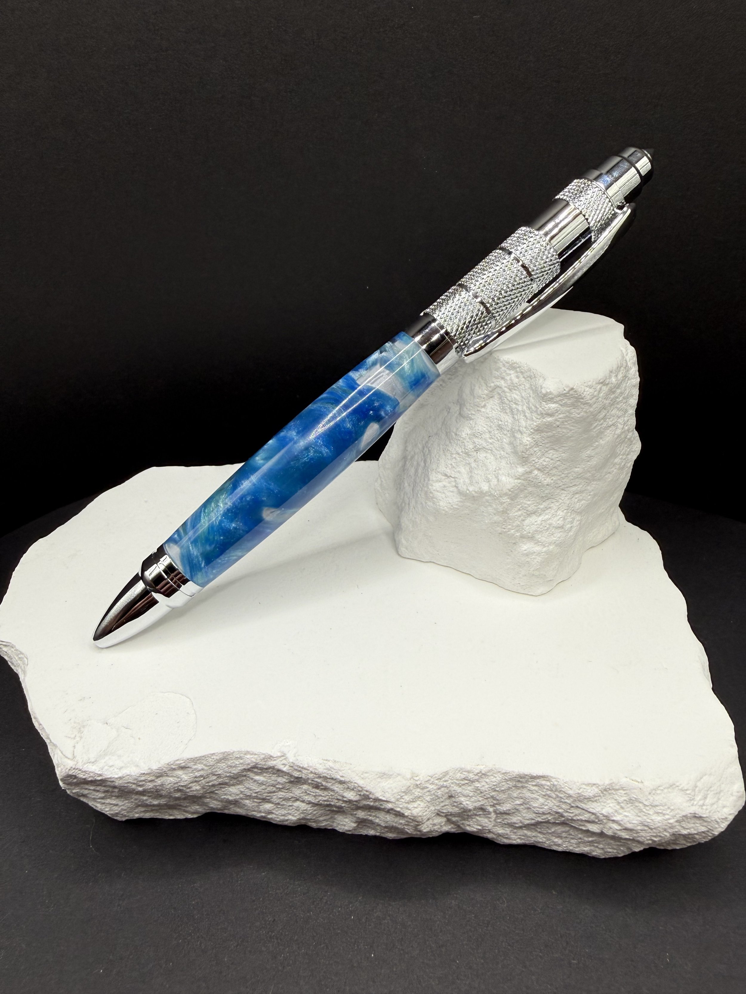 Arctic Current™ Handcrafted Acrylic Tactical Ballpoint Twist pen  .jpeg