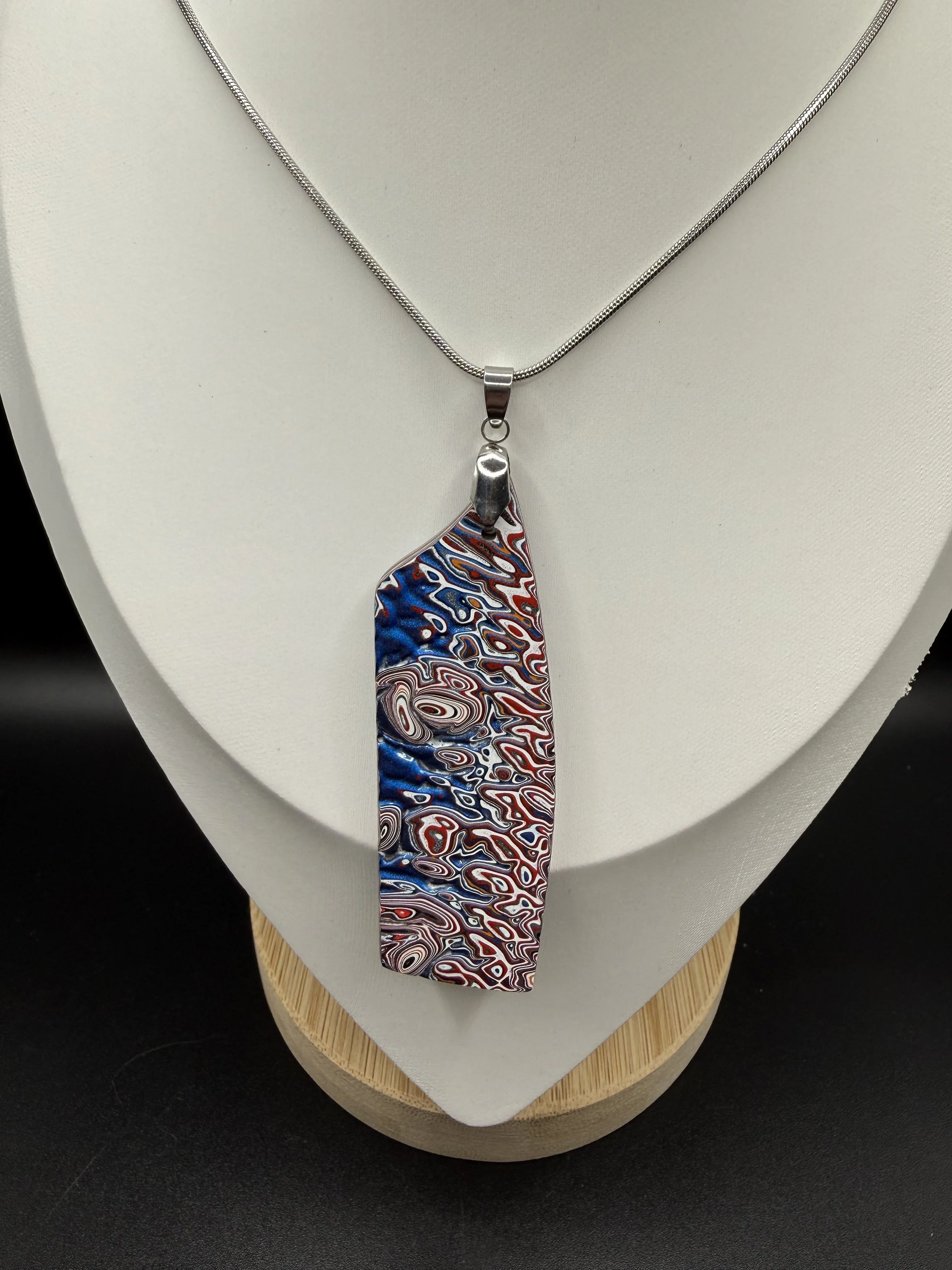 The All American Handcrafted Jeep Fordite Pendant Necklace
