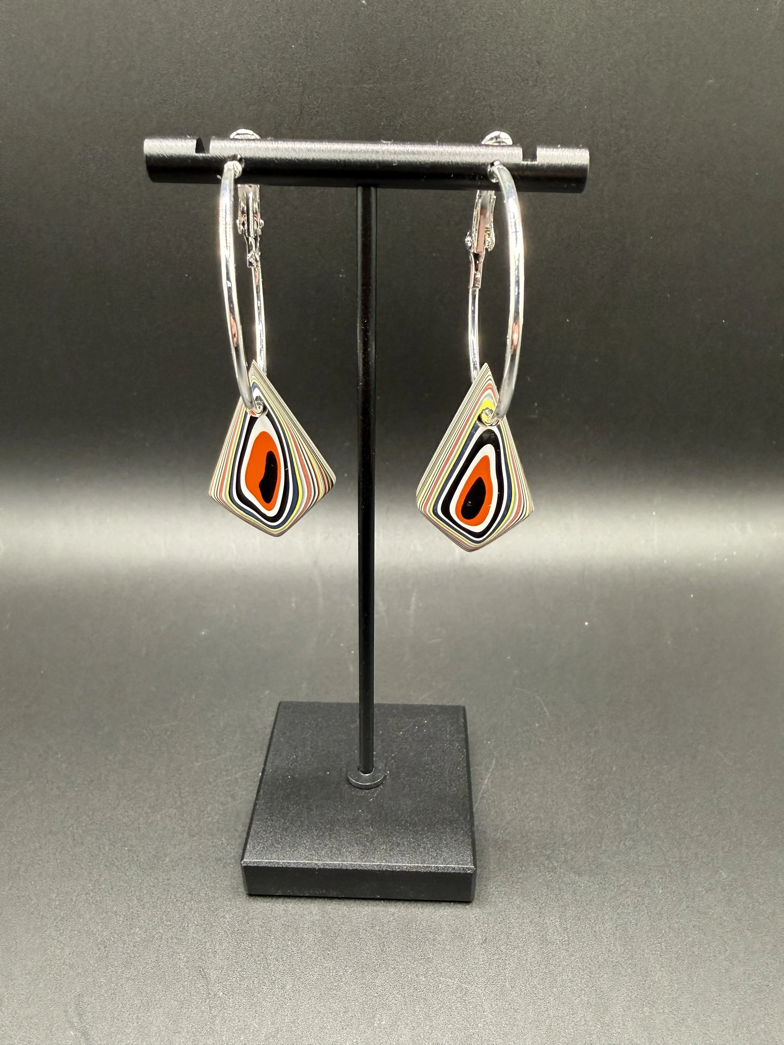 Point It Out Handcrafted Jeep Fordite Earrings