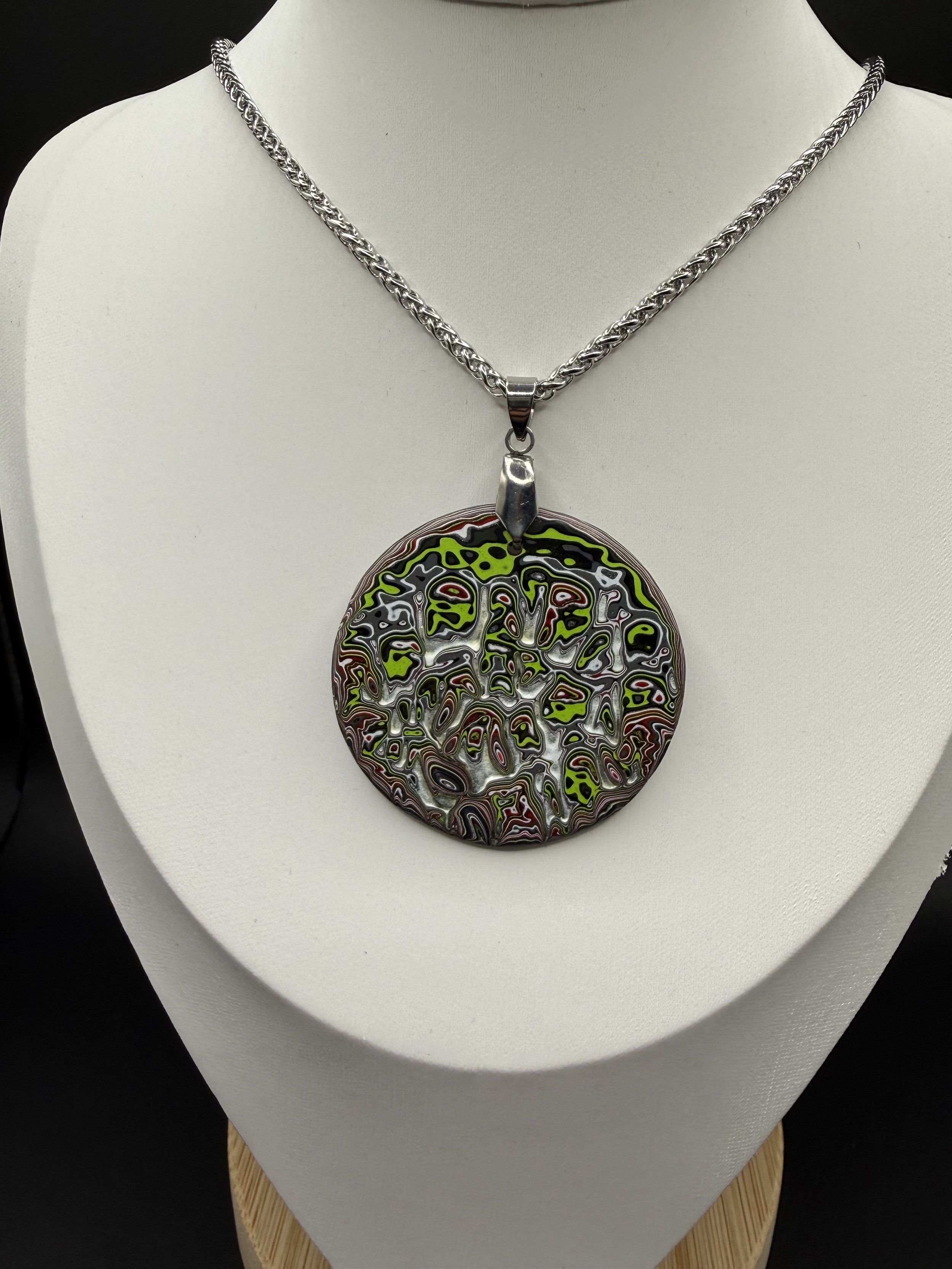 Night Run™ Jeep Fordite Reversible Pendant Necklace