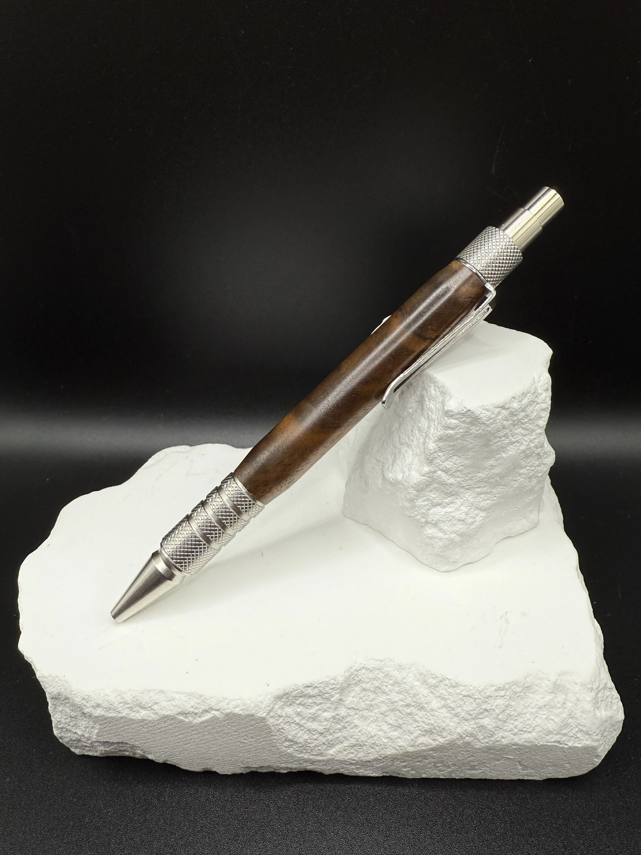 Figured Walnut DuraClick EDC Ballpoint pen