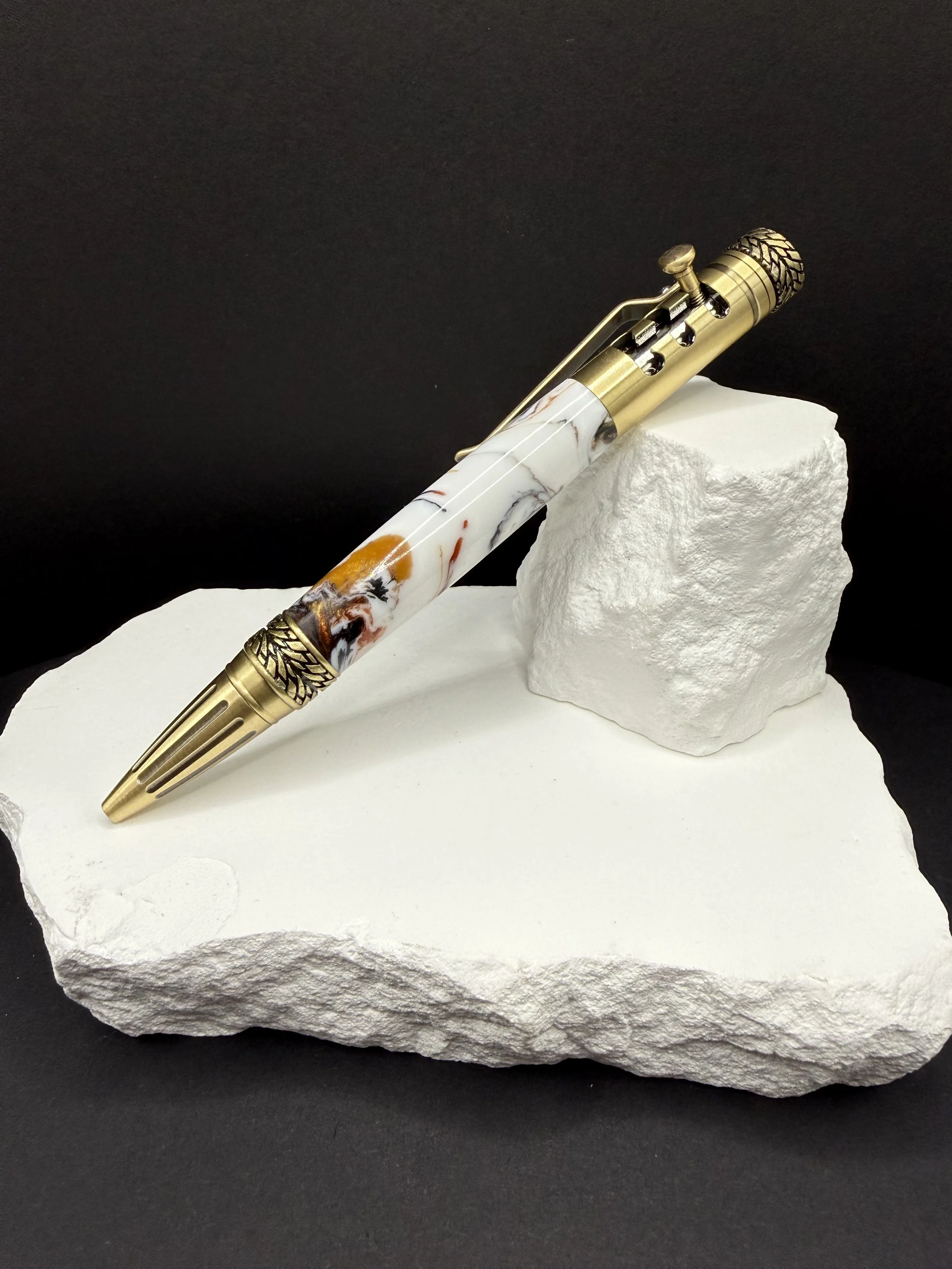 Torque & Ember™ Acrylic Handcrafted Gear Shift Ballpoint pen