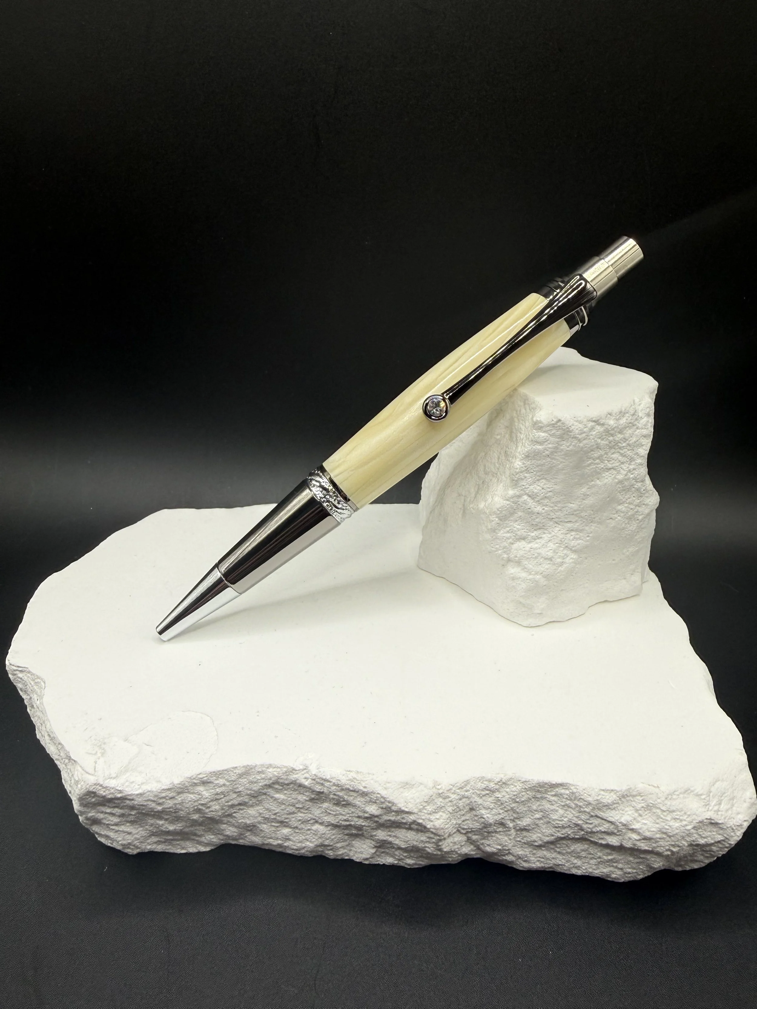 Ivory Sovereign™ Majestic Squire EDC Click Handcrafted Ballpoint Pen