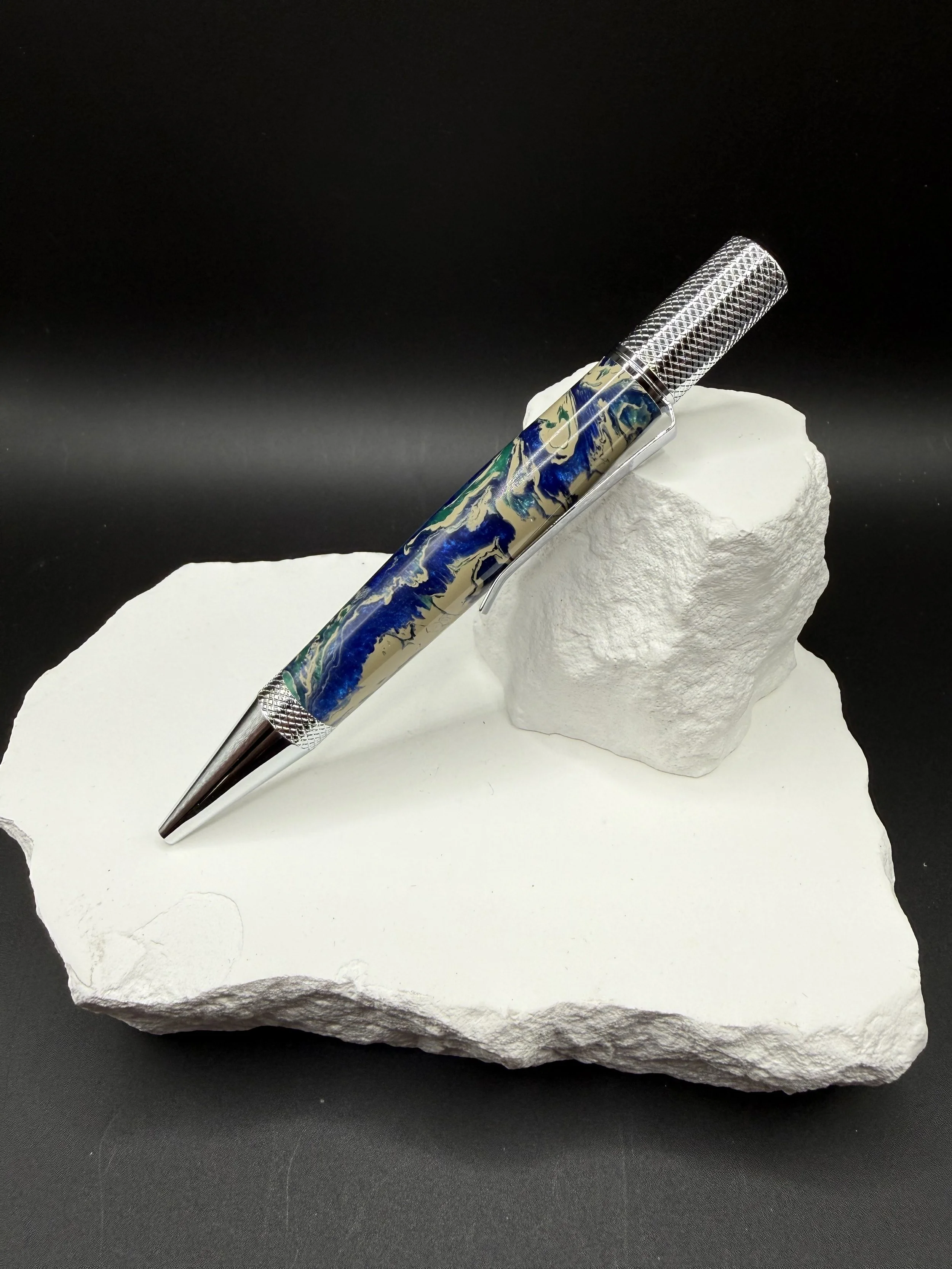 Aegean Mist Acrylic Professor Ballpoint Twist pen .jpeg