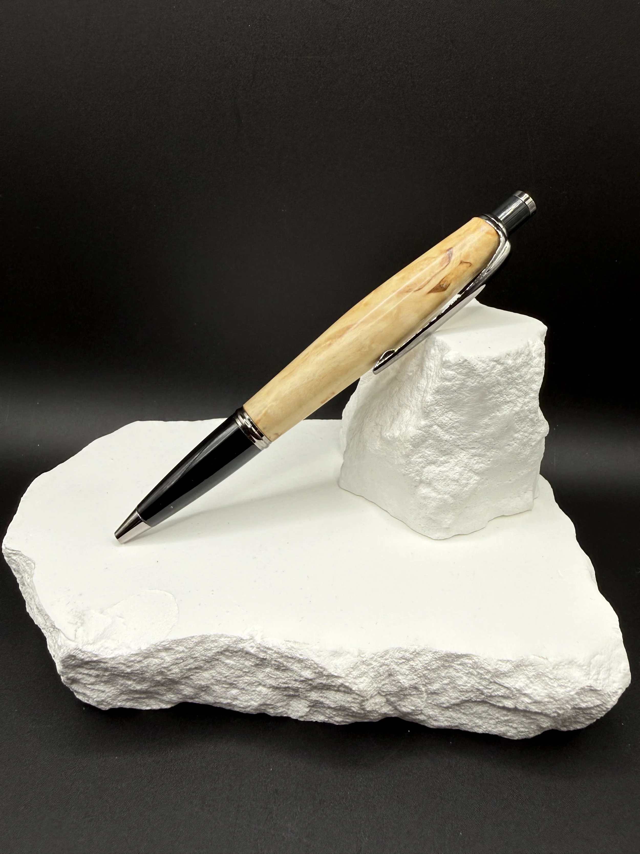 Woodland Watcher™ Masur Birch Handcrafted Compson Click Pen.jpeg