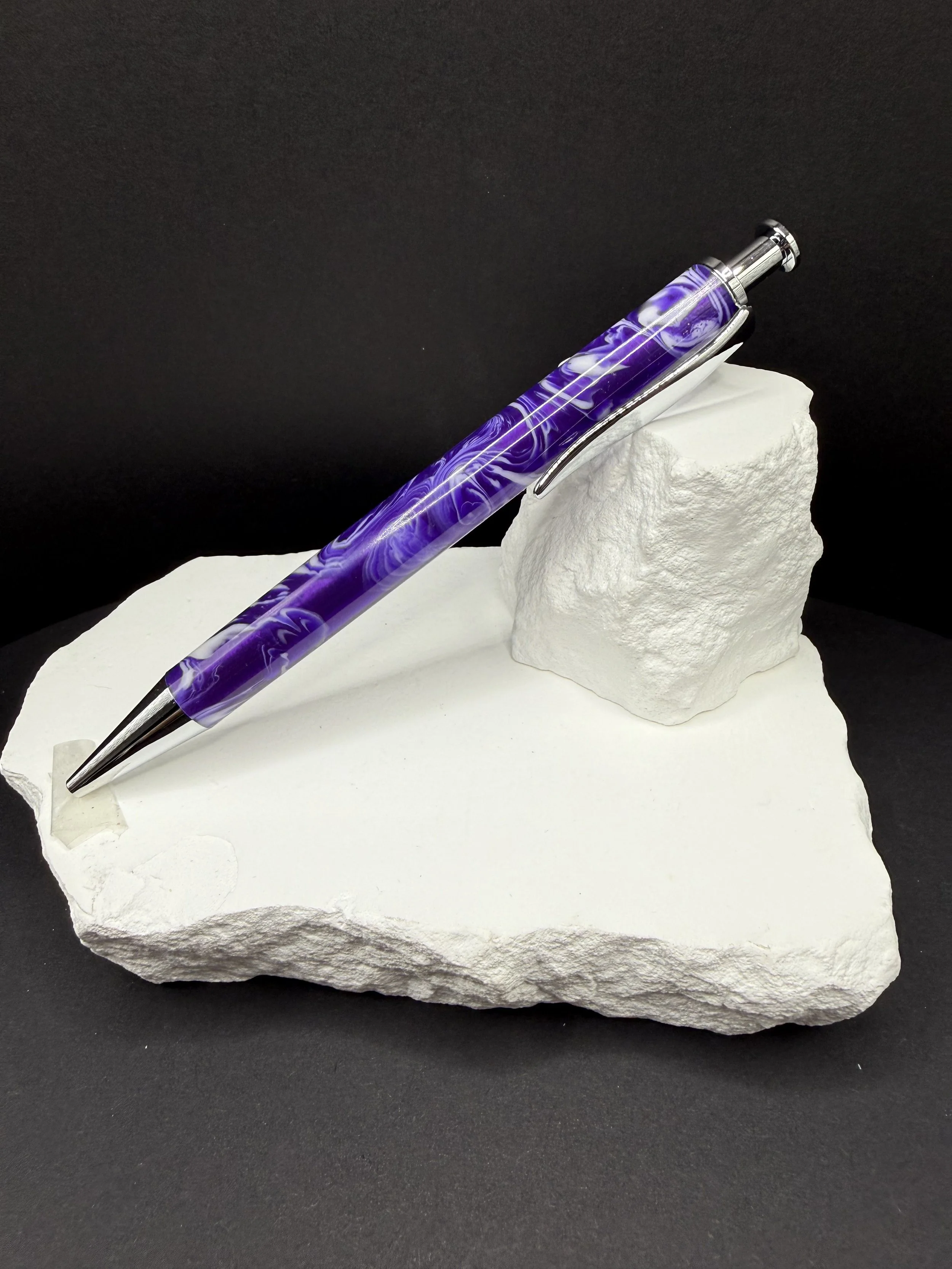 Purple Hazed™ Acrylic Handcrafted Long Clicker Ballpoint pen.jpeg