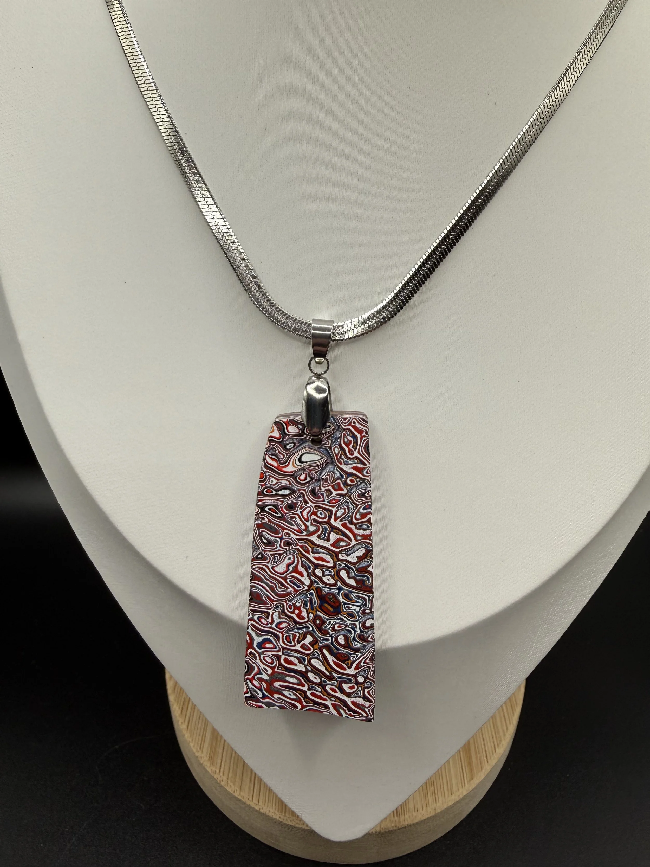 Baubles Handcrafted Jeep Fordite Pendant Necklace