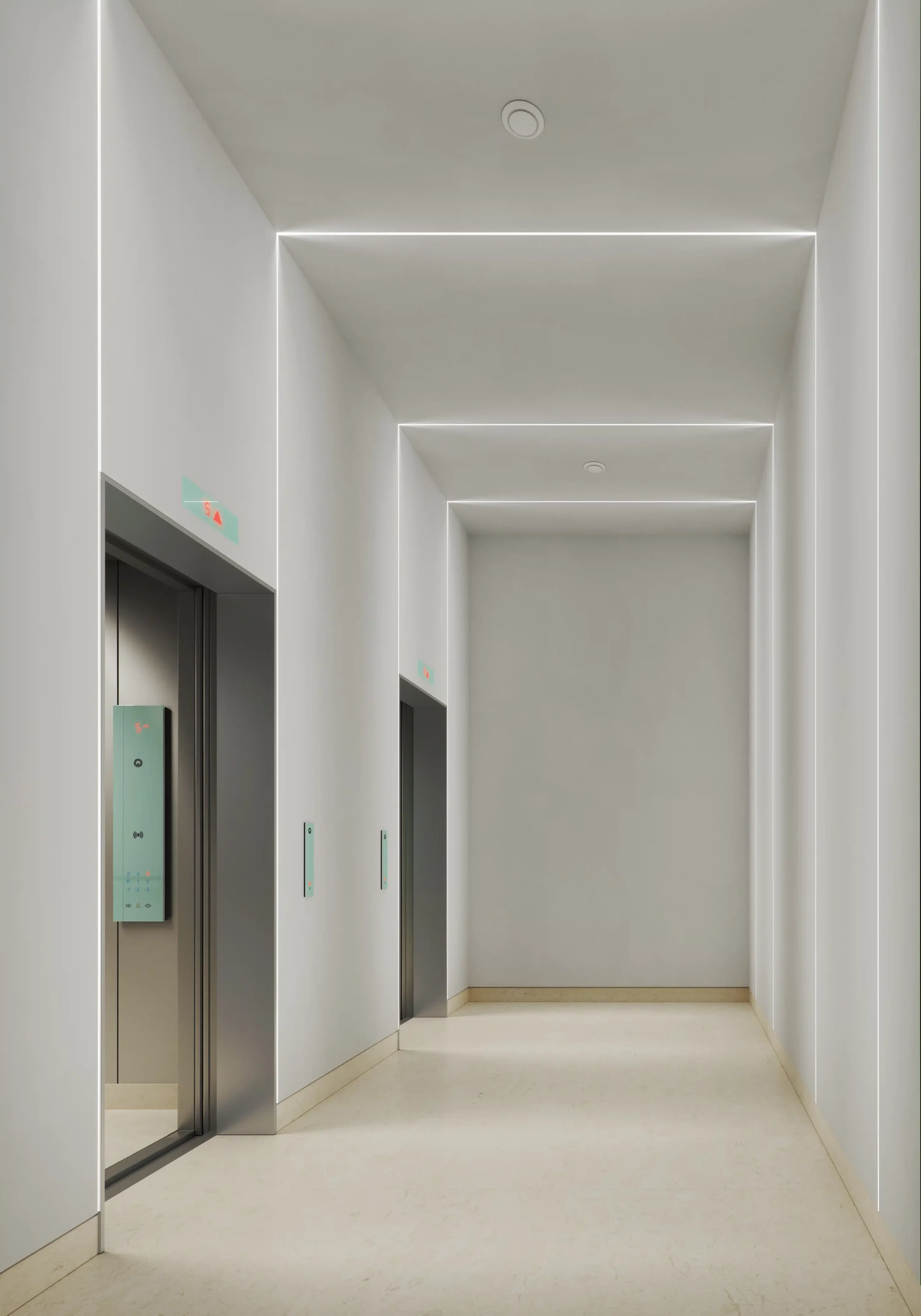 UpSide-Luxembourg-office-3d-render-elevator-hallway-©Panoptikon-scaled.webp