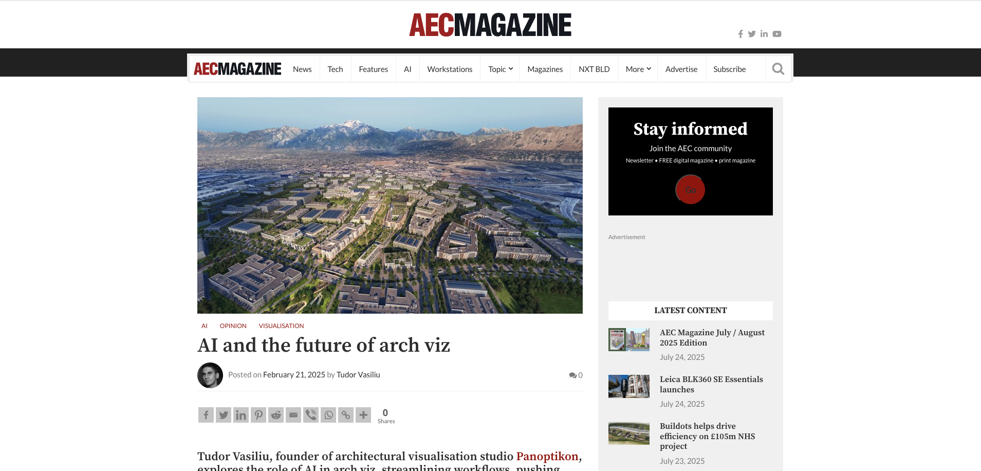 An aerial digital rendering of a modern urban development with numerous buildings, streets, and green spaces, set against a mountainous landscape in the background.