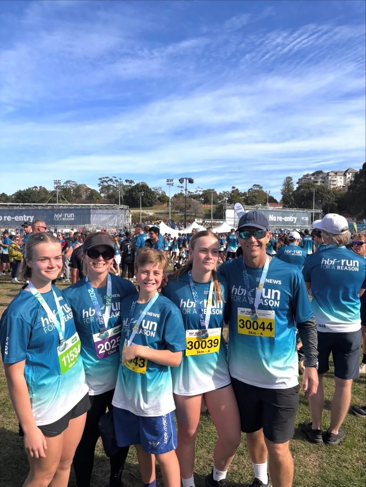 So great to see so many incredible community members come together for the HBF Run for a Reason this weekend! 

Here are a few snapshots of Mark and his fam out there in action 🏃&zwj;♂💛