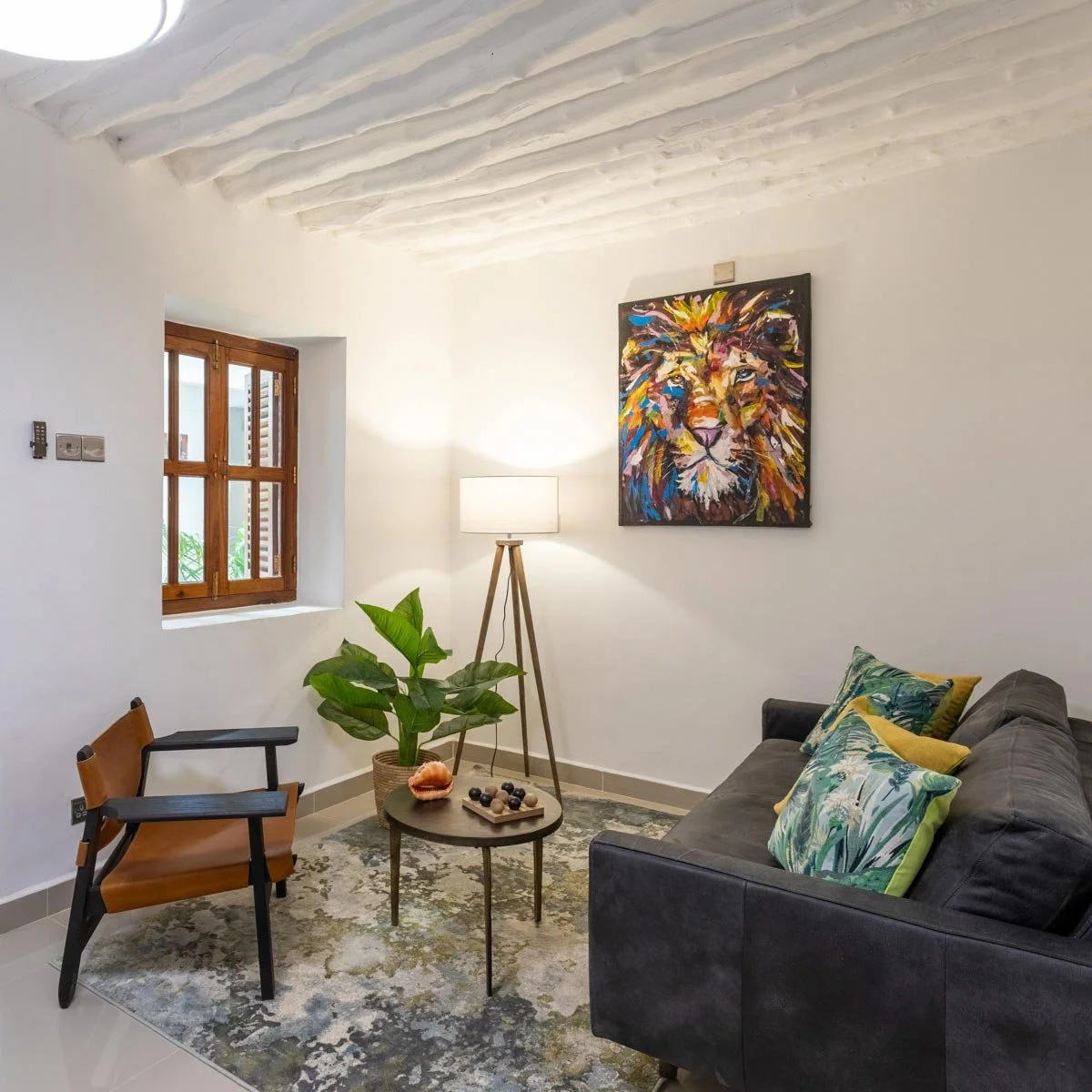 Each apartment has a welcoming lounge, comfortably furnished for your stay.