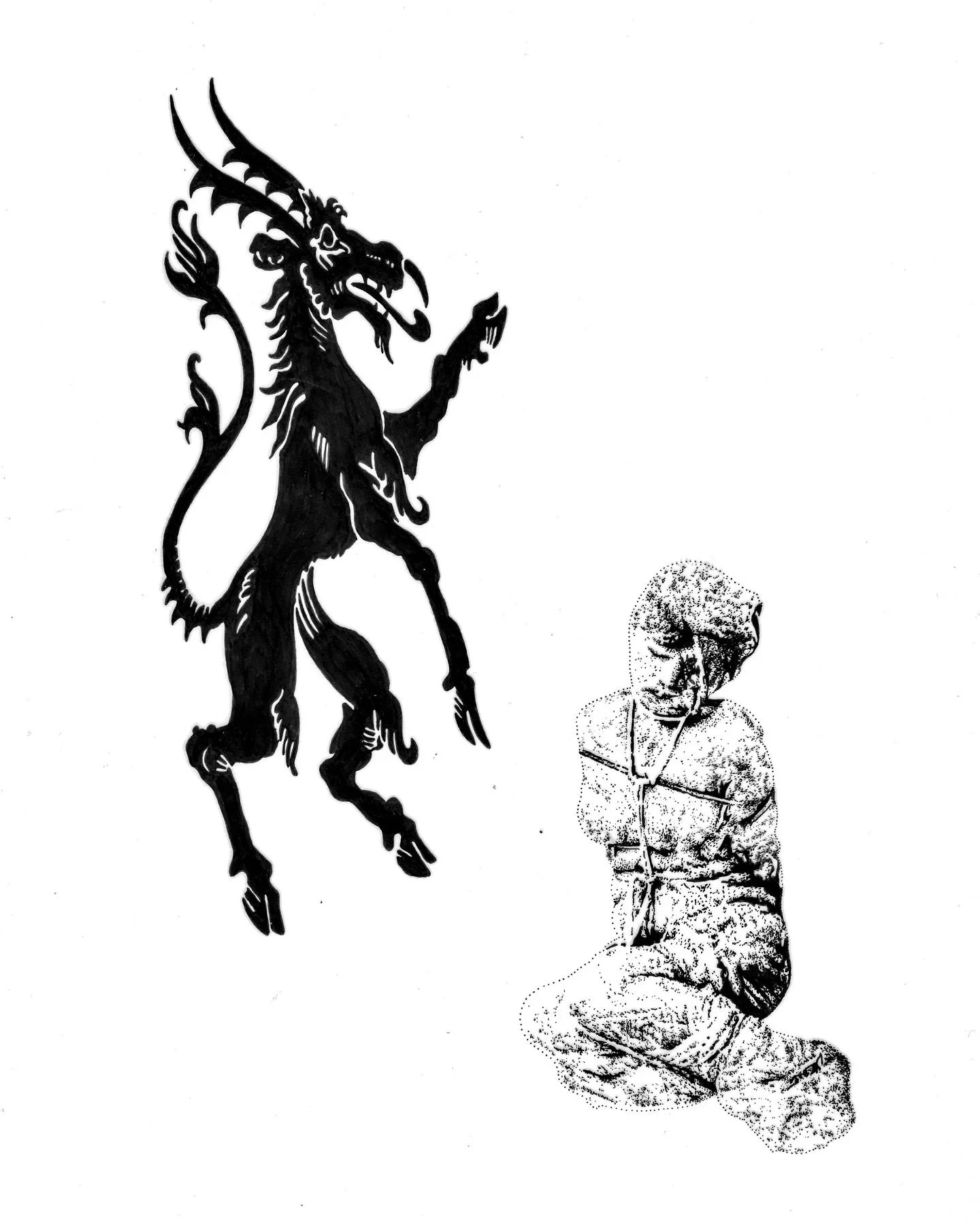 A deep and innate desire to relinquish all control.

Link in bio to enquire. Space this Thursday and Friday in London for flash only - DM me.