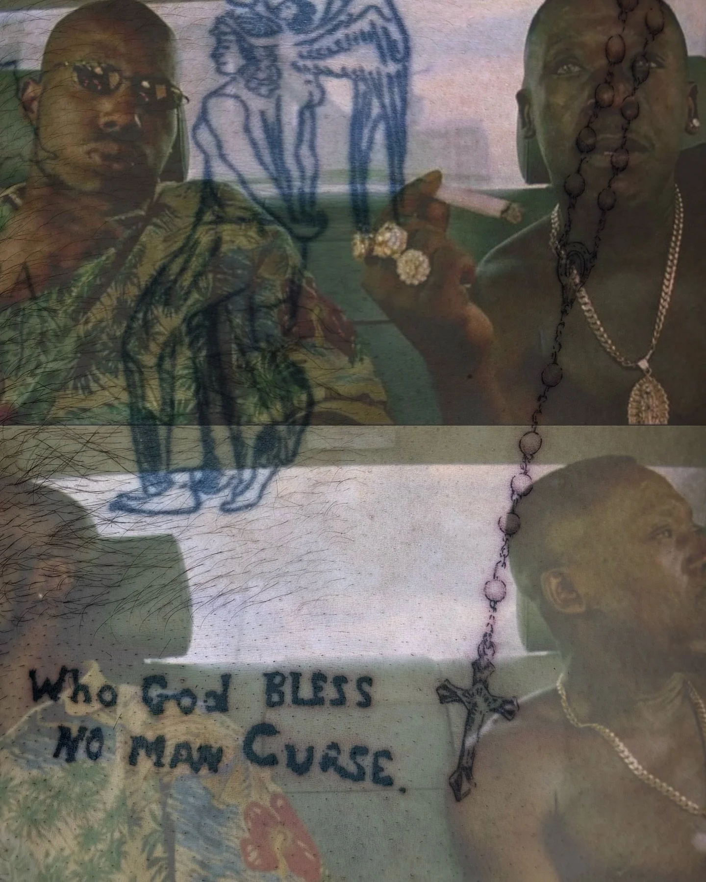 Say it to yourself again if you start to forget. Pieces for wonderful @deanebound - thank you brother ✝️ made @blue.velvet.london